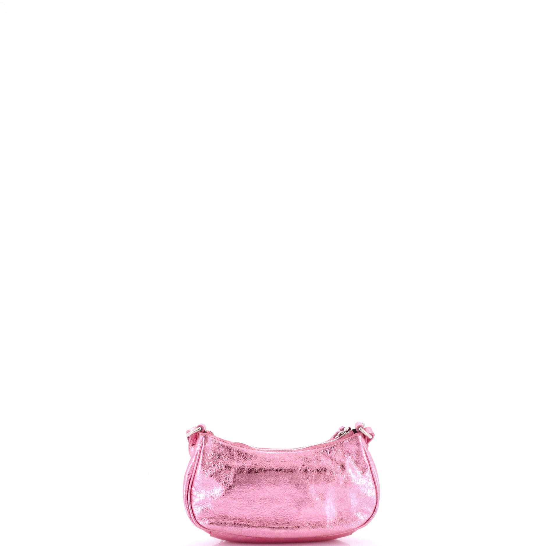 Le Cagole Giant Studs Shoulder Bag Leather with Crystals Mini