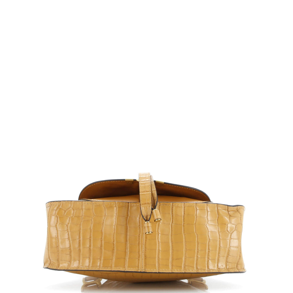 Marcie Satchel Crocodile Embossed Leather Medium