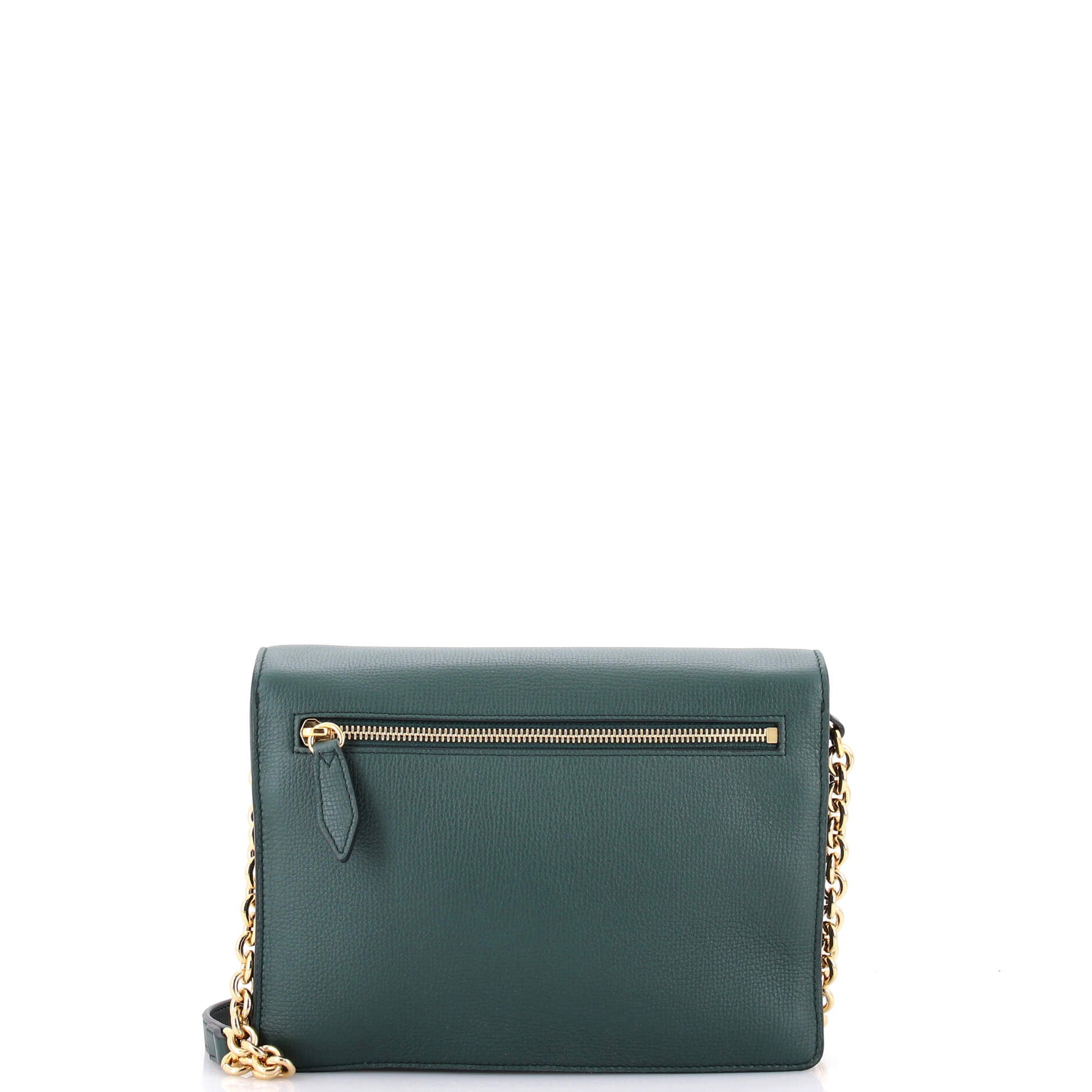 Macken Crossbody Bag Leather and House Check Canvas Small
