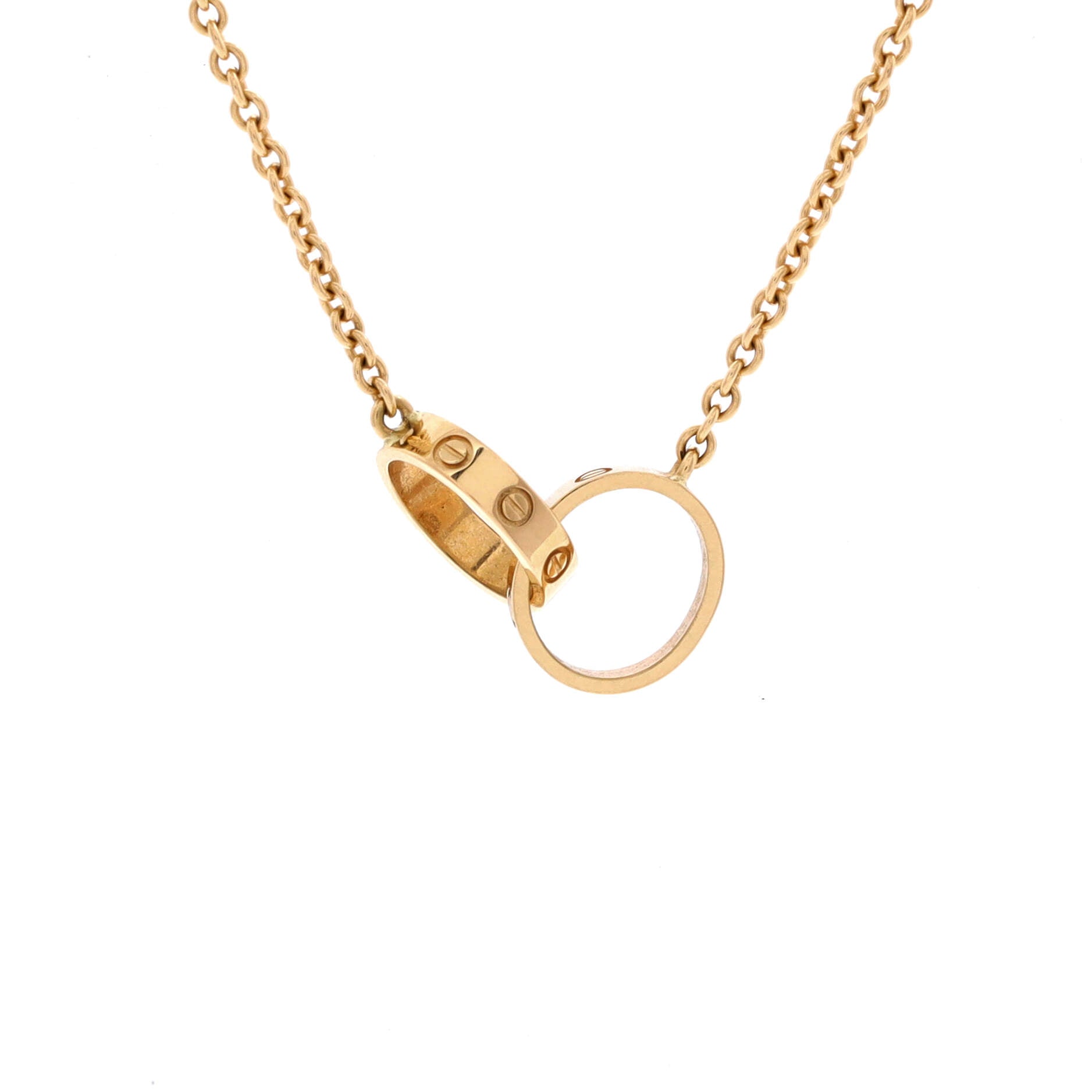Love Interlocking Necklace 18K Yellow Gold