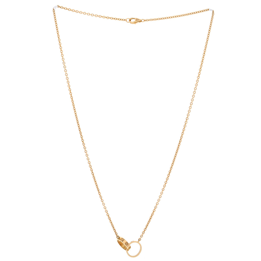 Love Interlocking Necklace 18K Yellow Gold