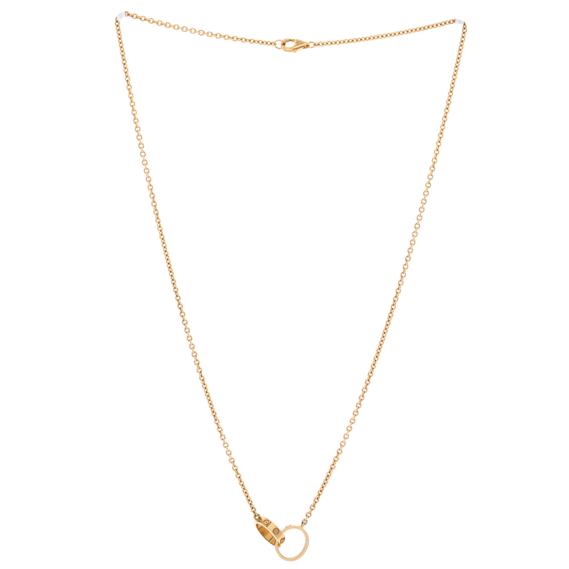 Love Interlocking Necklace 18K Yellow Gold