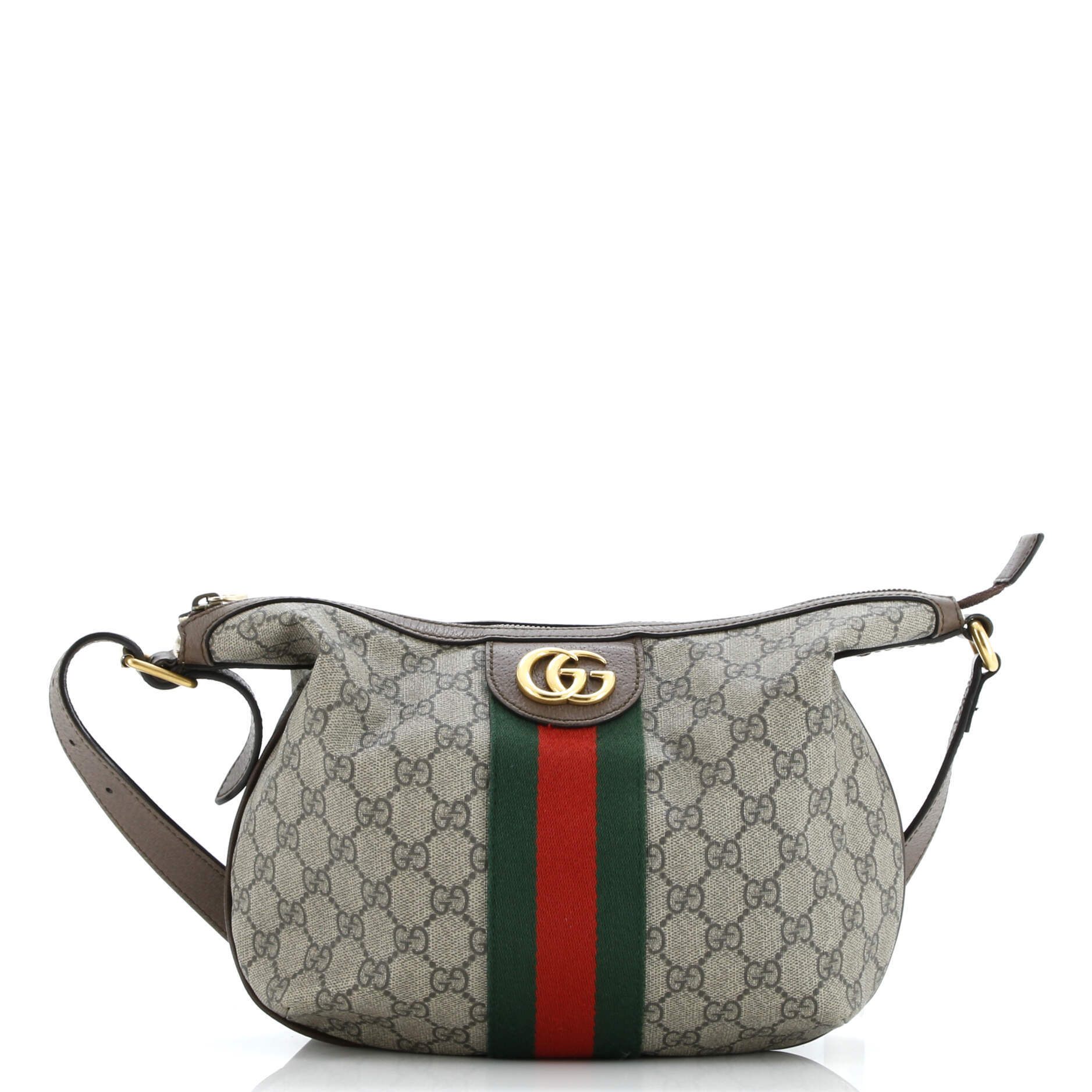 Ophidia Half Moon Hobo GG Coated Canvas Small