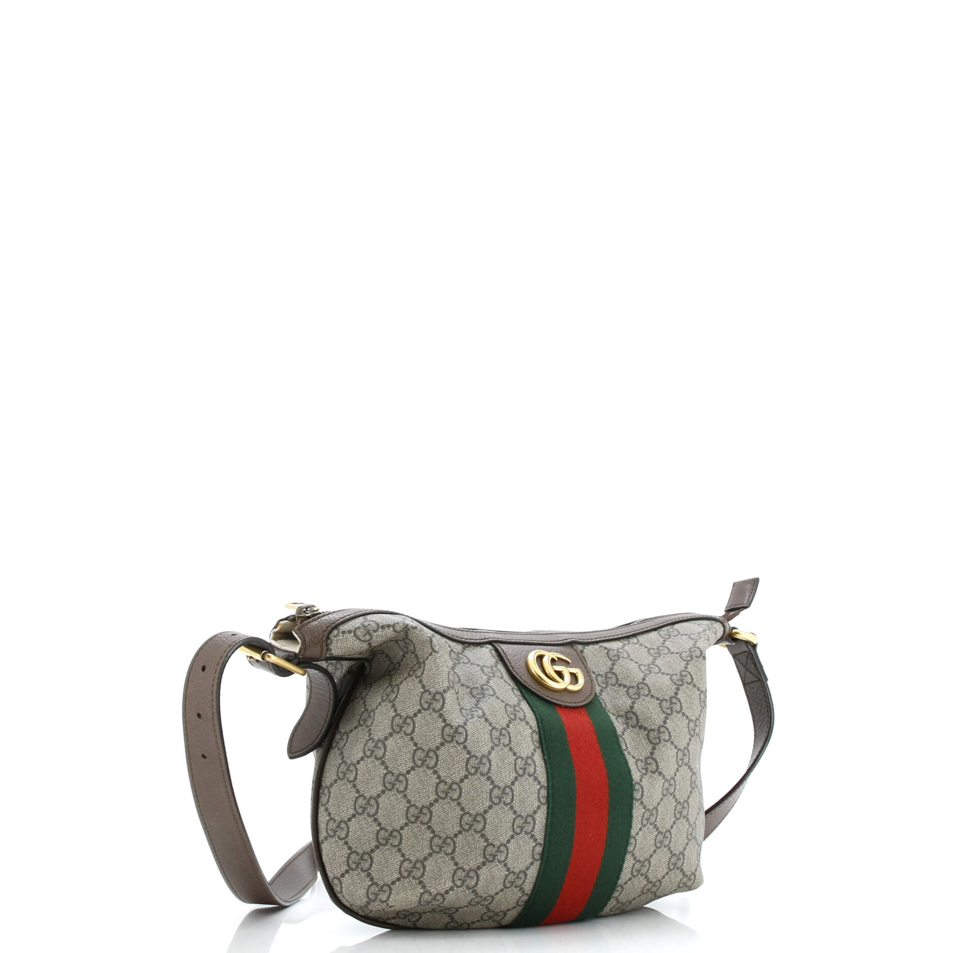 Ophidia Half Moon Hobo GG Coated Canvas Small