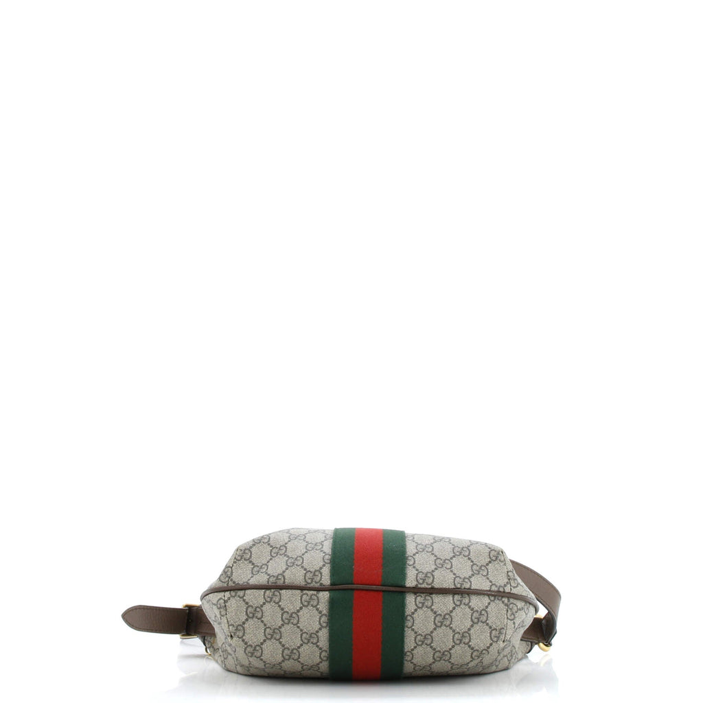 Ophidia Half Moon Hobo GG Coated Canvas Small