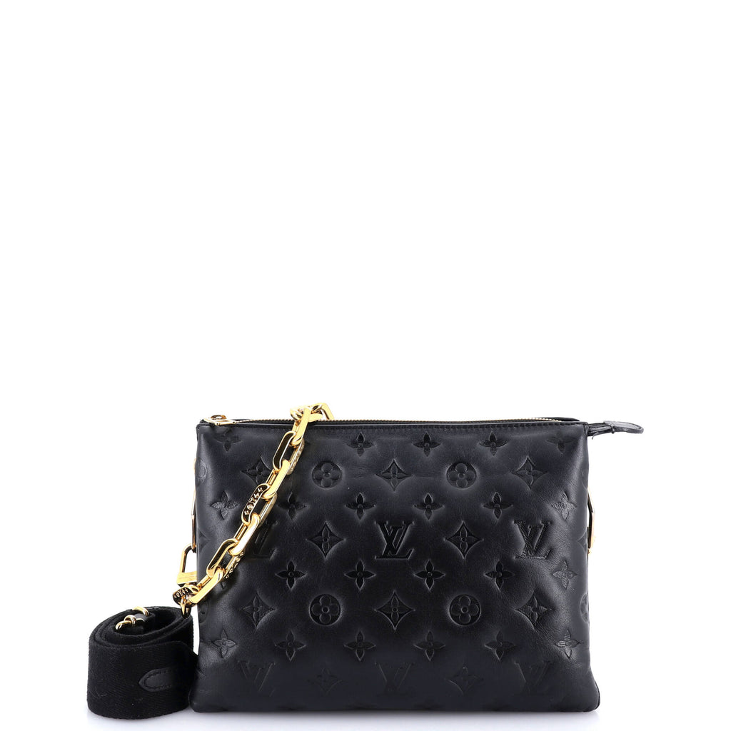 Coussin Bag Monogram Embossed Lambskin PM