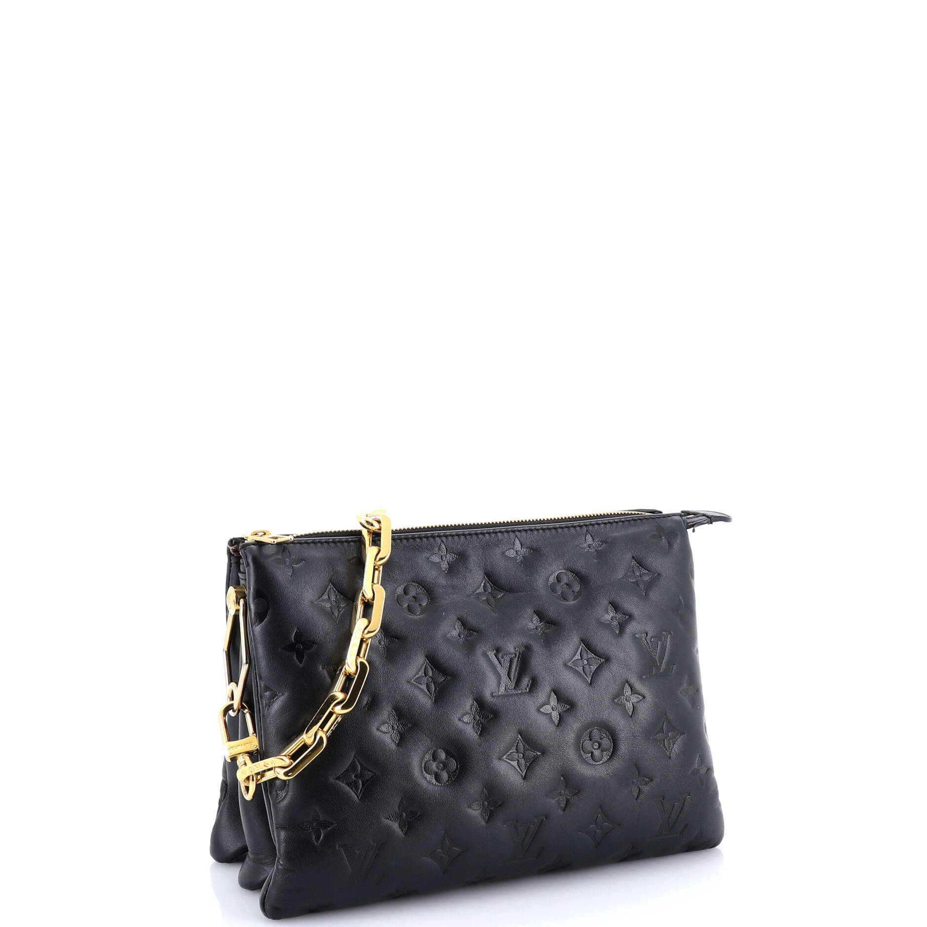 Coussin Bag Monogram Embossed Lambskin PM