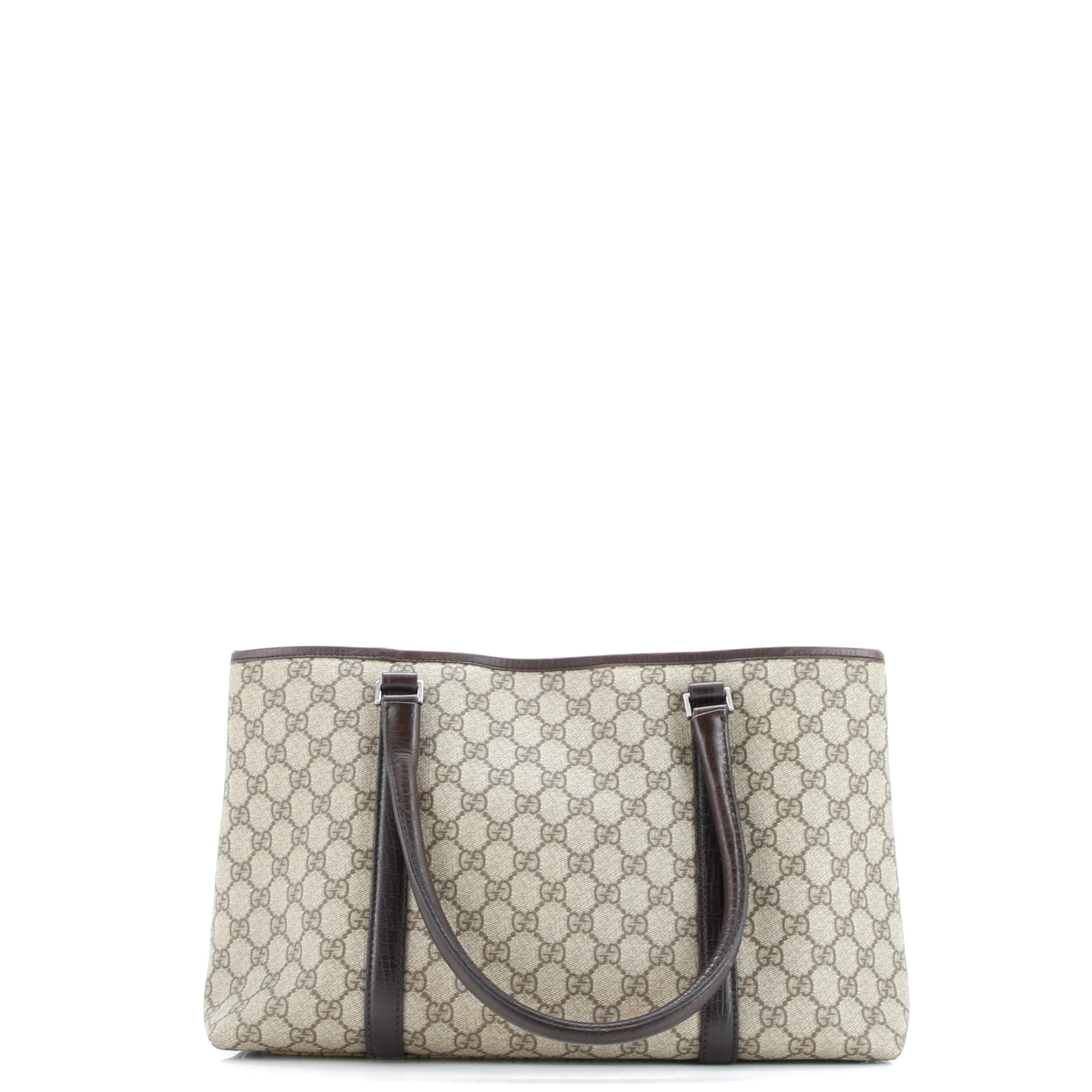 Joy Plus Tote GG Coated Canvas with Leather Medium