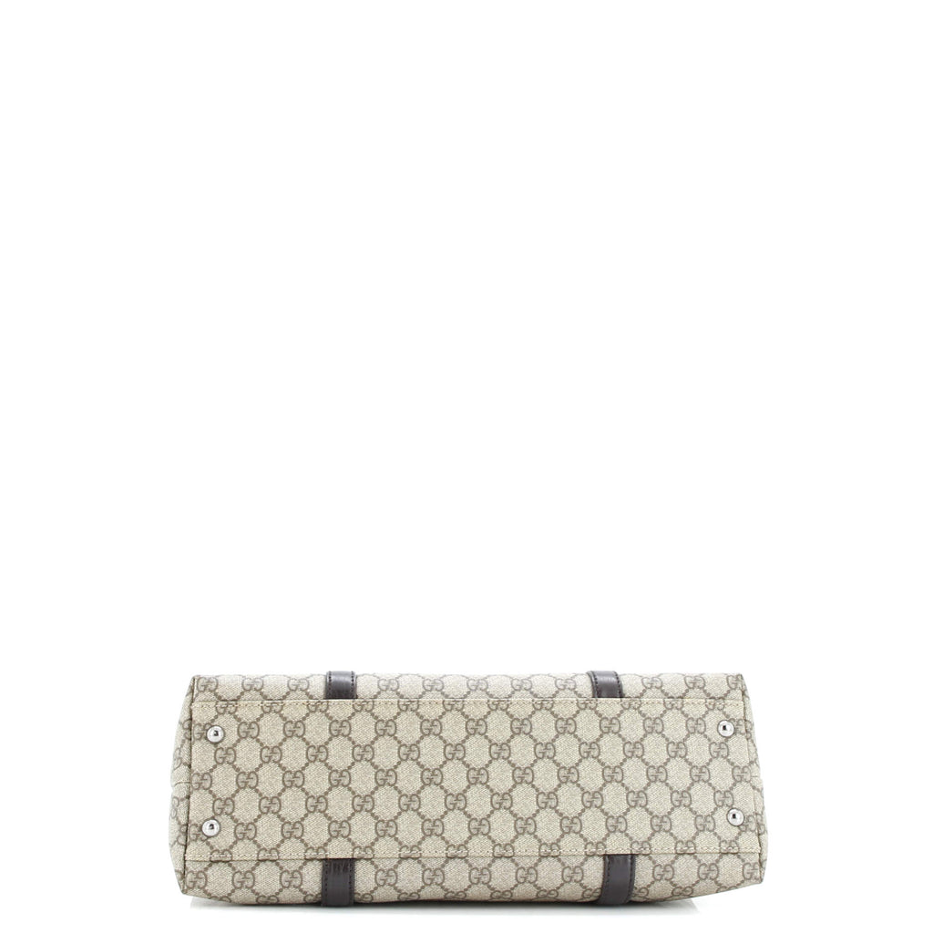 Joy Plus Tote GG Coated Canvas with Leather Medium