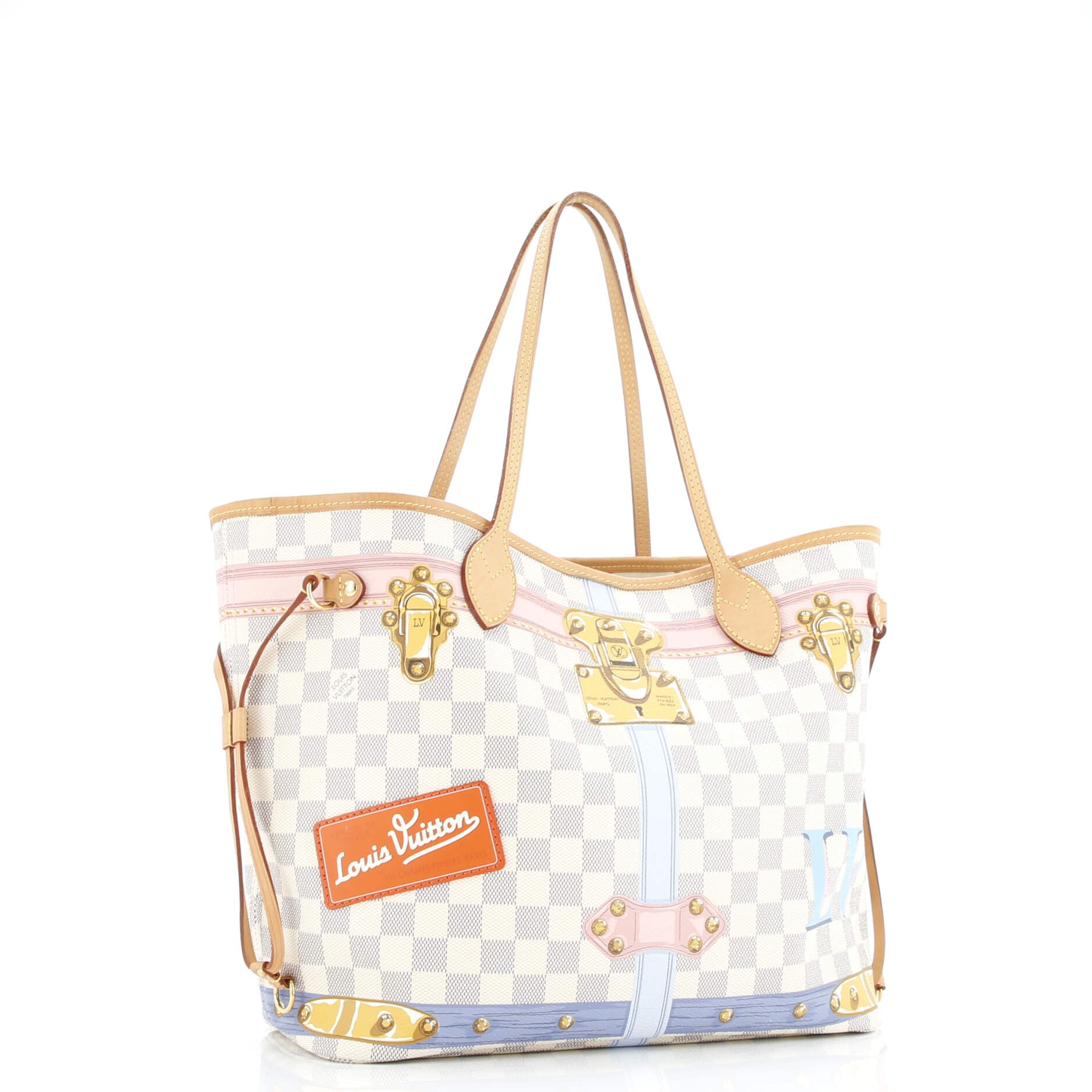 Neverfull NM Tote Limited Edition Damier Summer Trunks MM