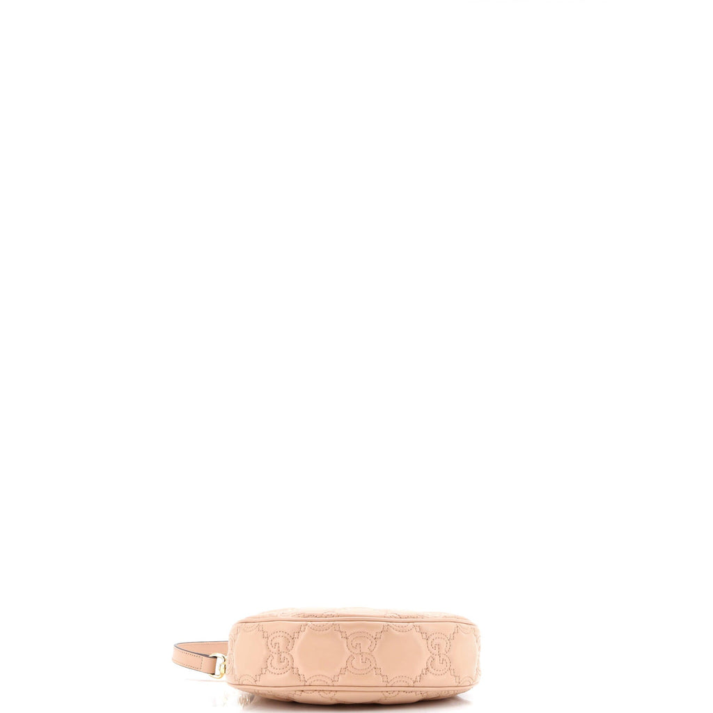 Half Moon Hobo GG Matelasse Leather Mini