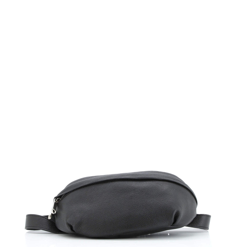 Belt Bag Leather with GG Coated Canvas Medium