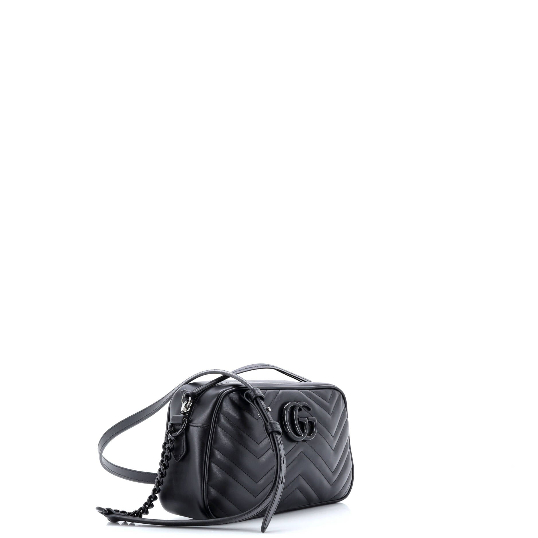 GG Marmont Monochrome Shoulder Bag Matelasse Leather Small