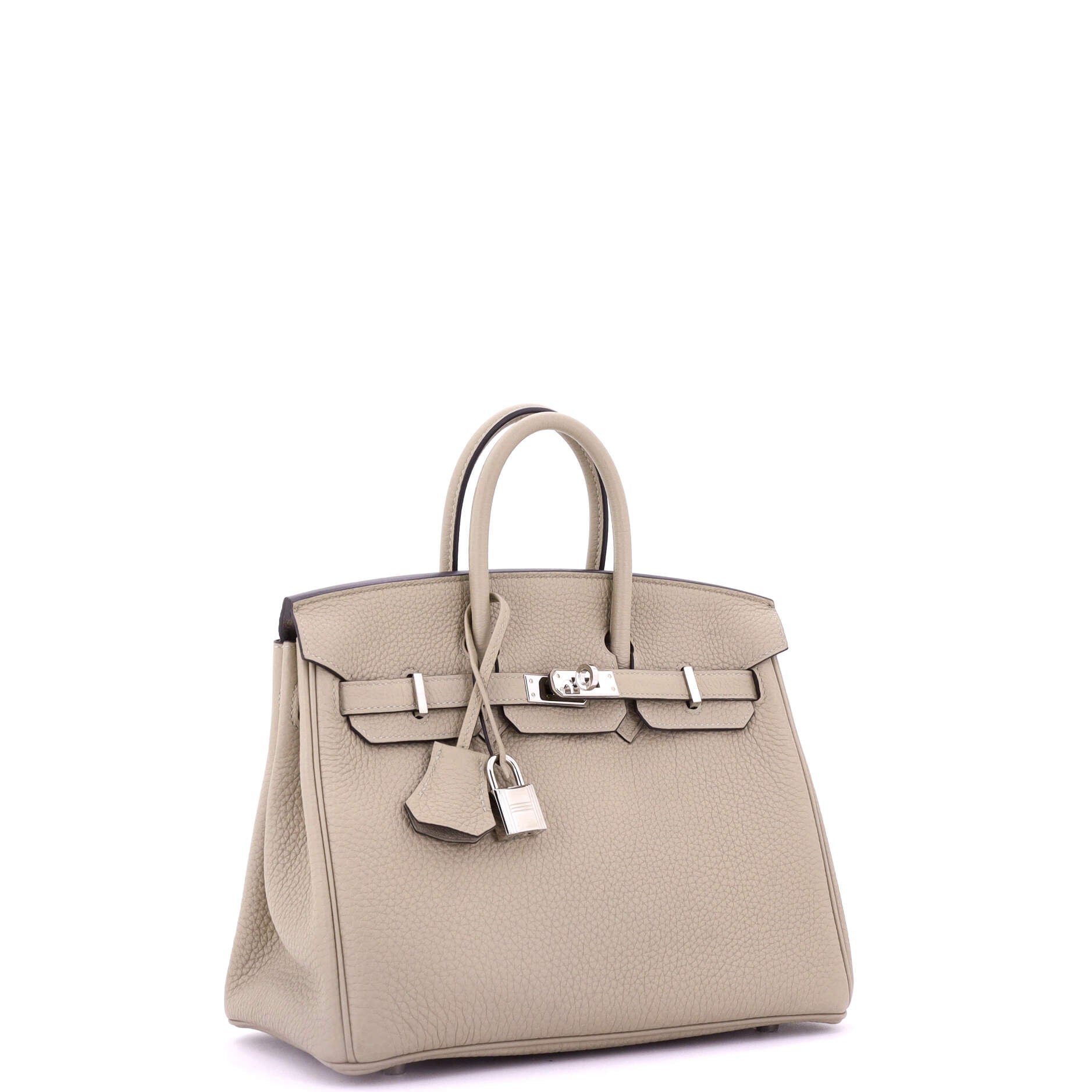 Birkin Handbag Light Togo with Palladium Hardware 25