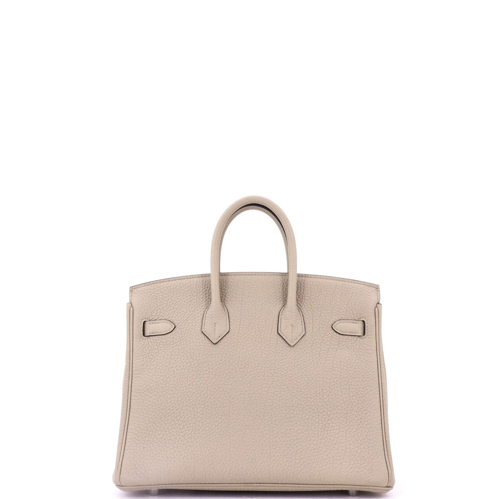 Birkin Handbag Light Togo with Palladium Hardware 25
