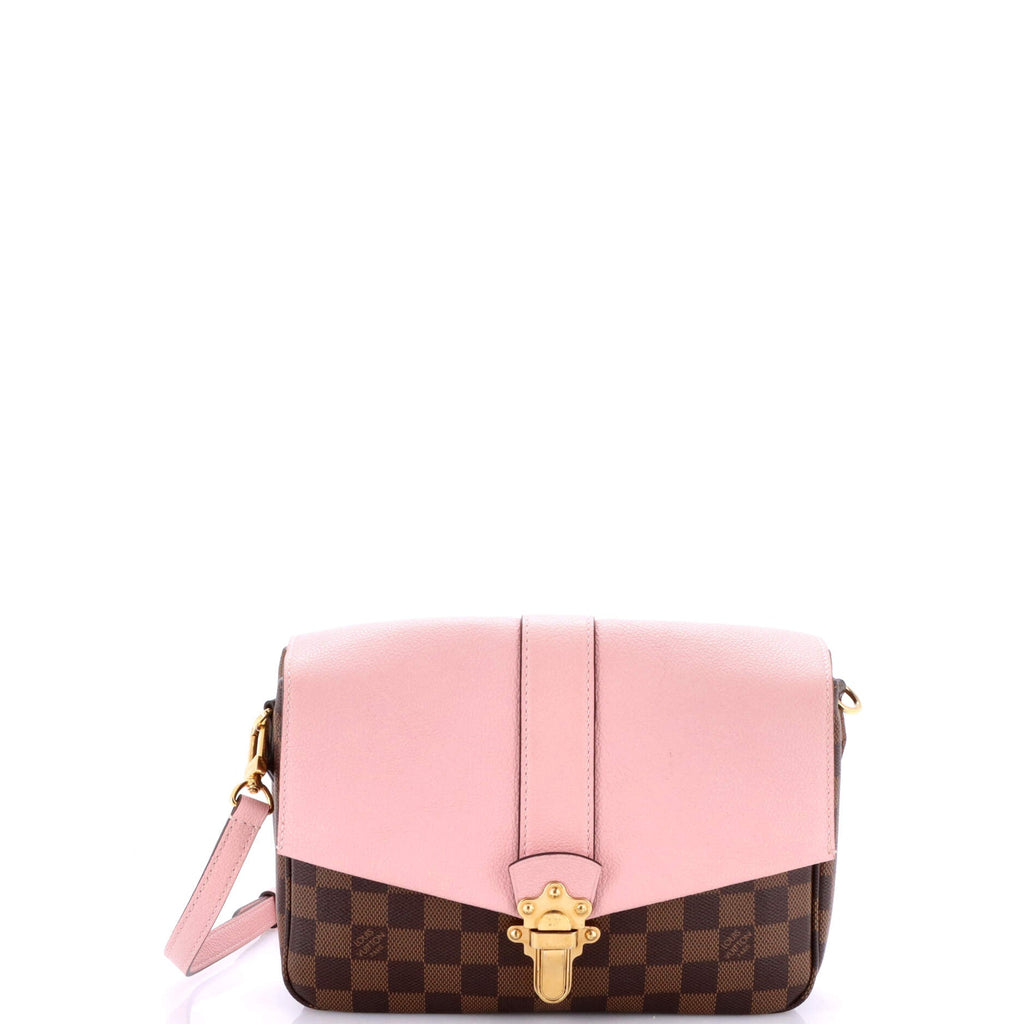 Clapton Handbag Damier and Leather PM