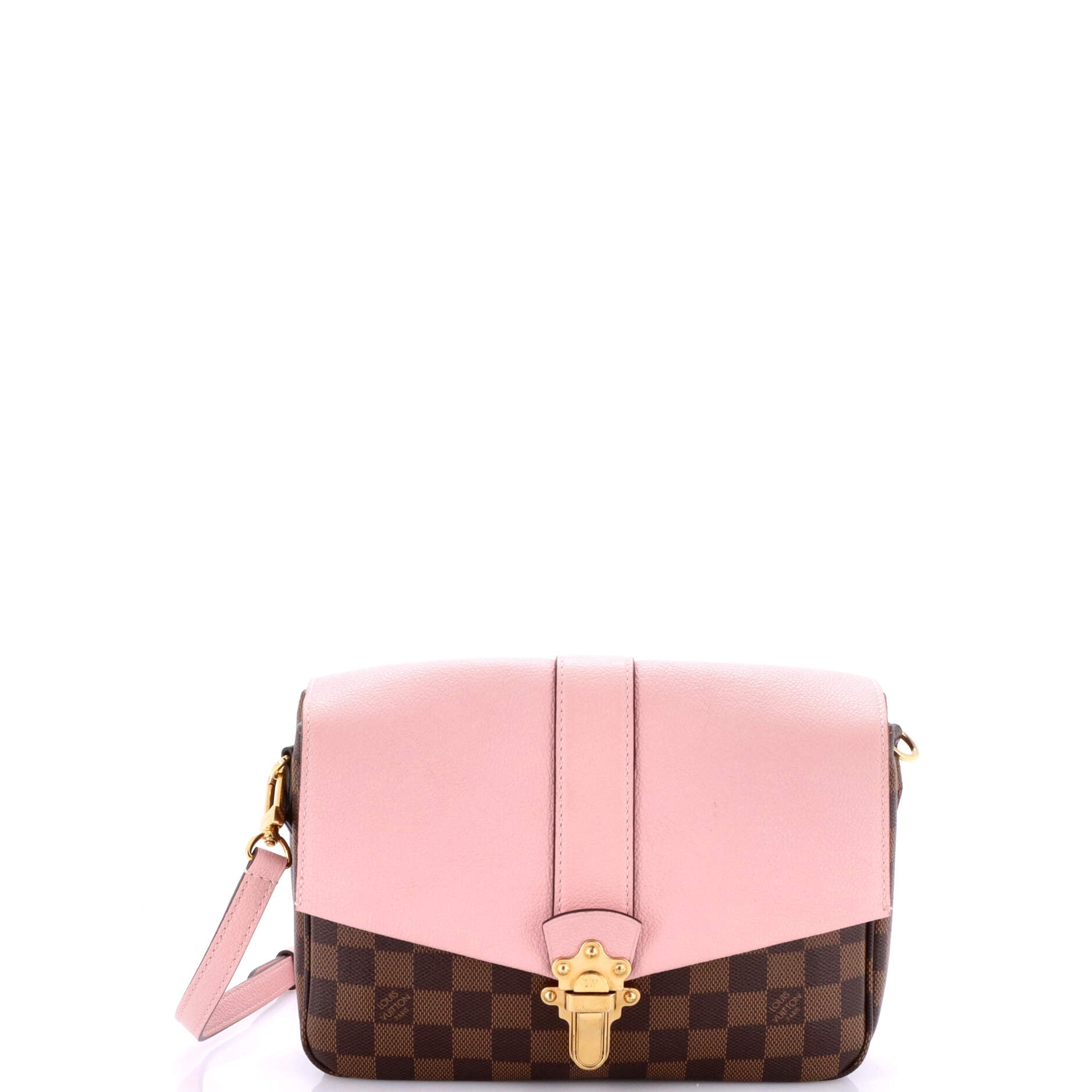Clapton Handbag Damier and Leather PM
