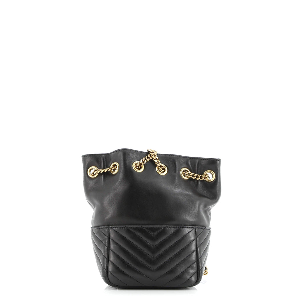 Joe Bucket Bag Matelasse Chevron Leather Mini