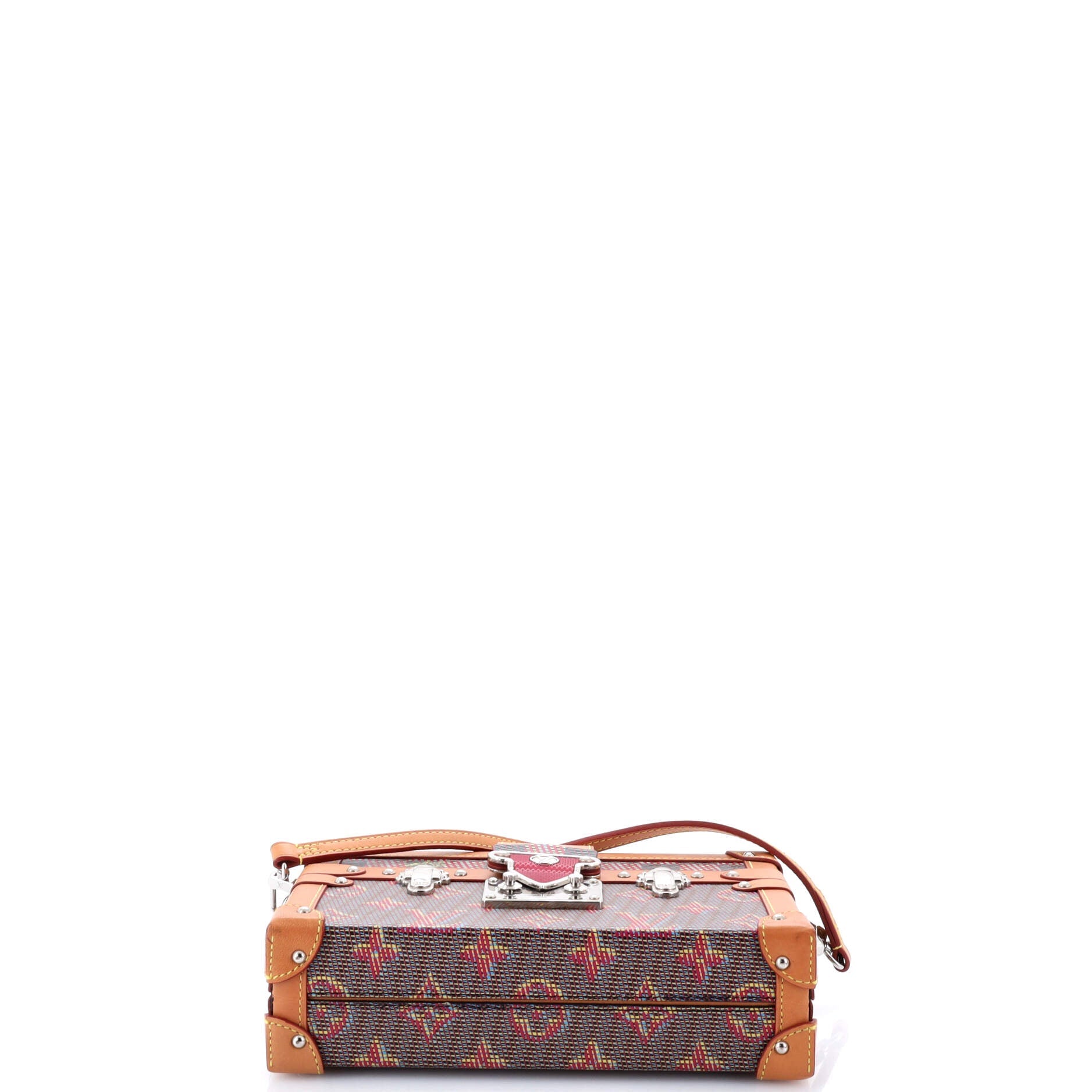 Petite Malle Handbag Damier Monogram LV Pop Canvas