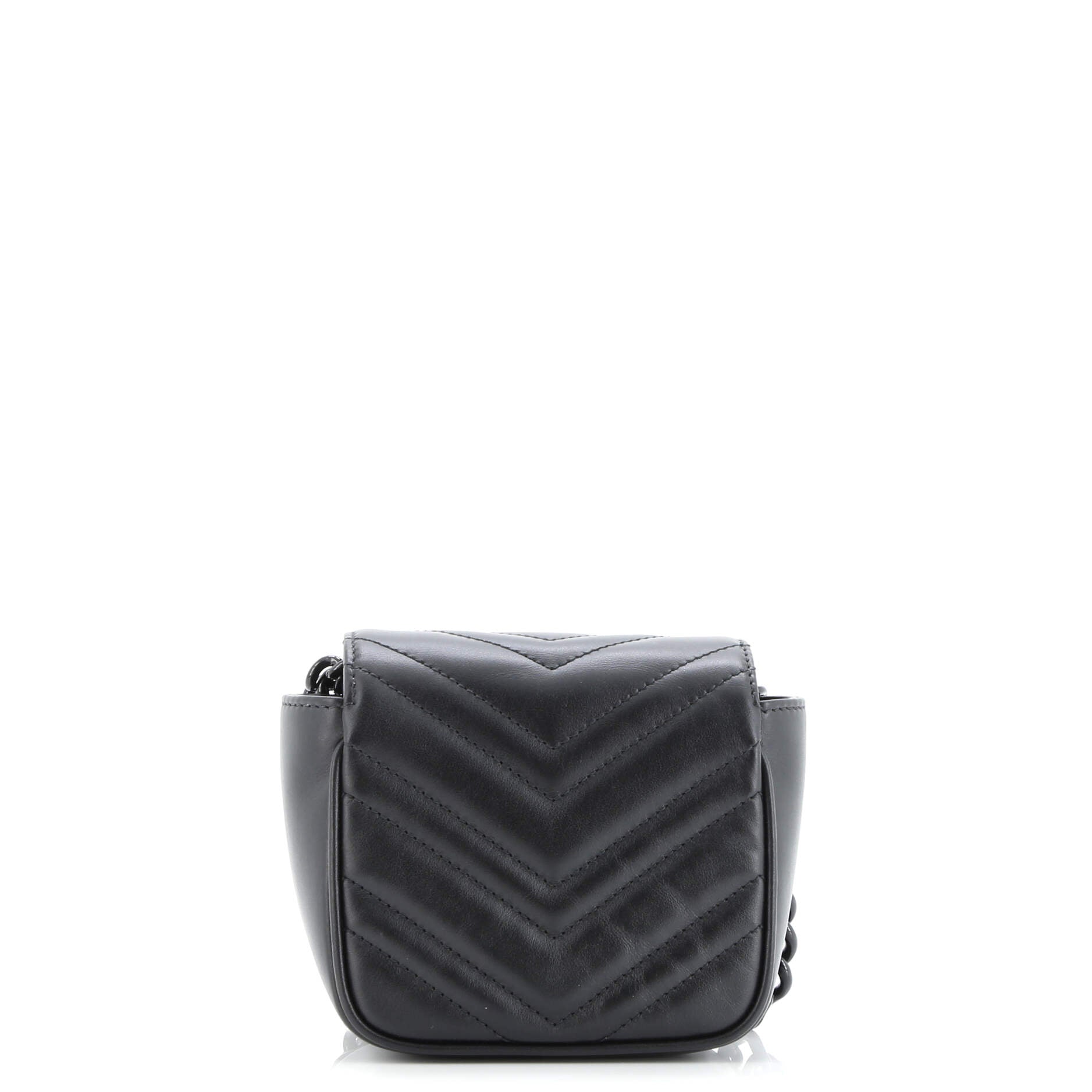 GG Marmont Flap Belt Bag Matelasse Leather Mini
