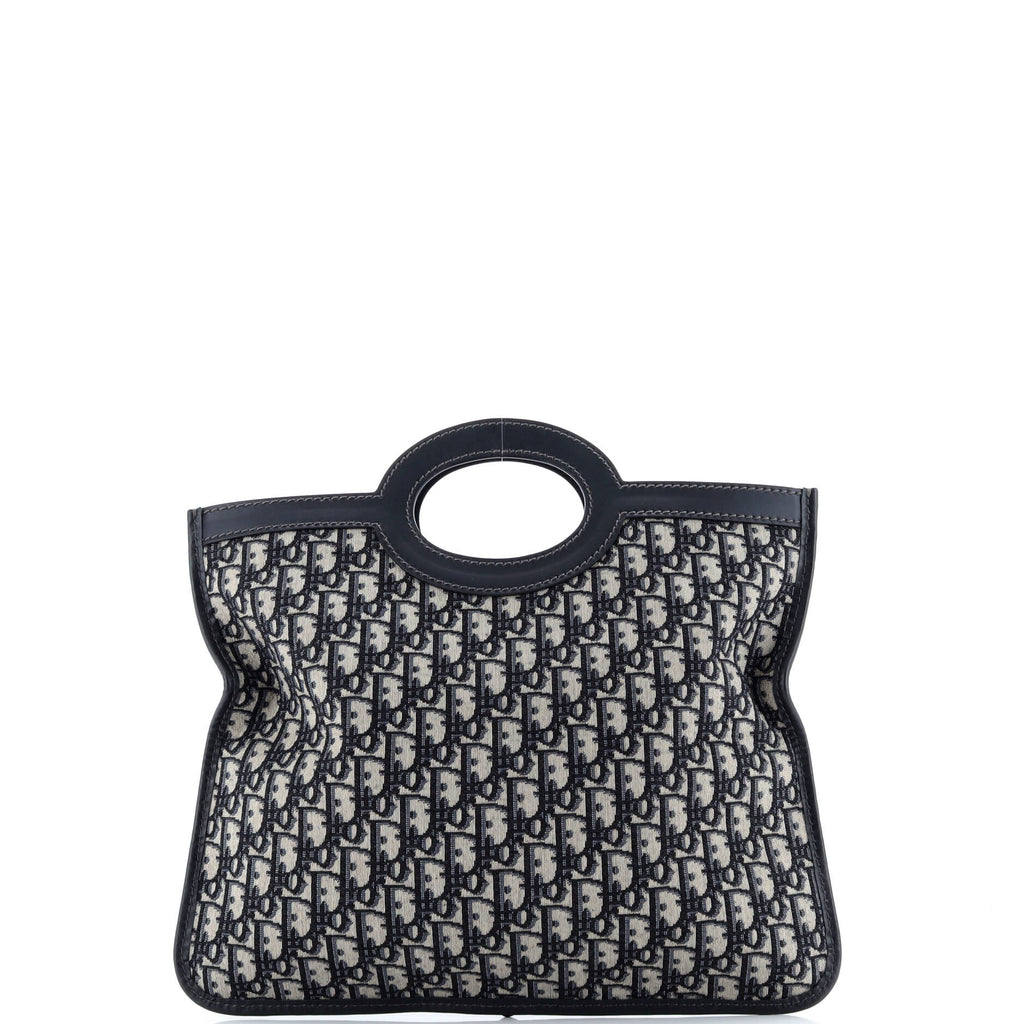 Fold Over Clutch Oblique Canvas