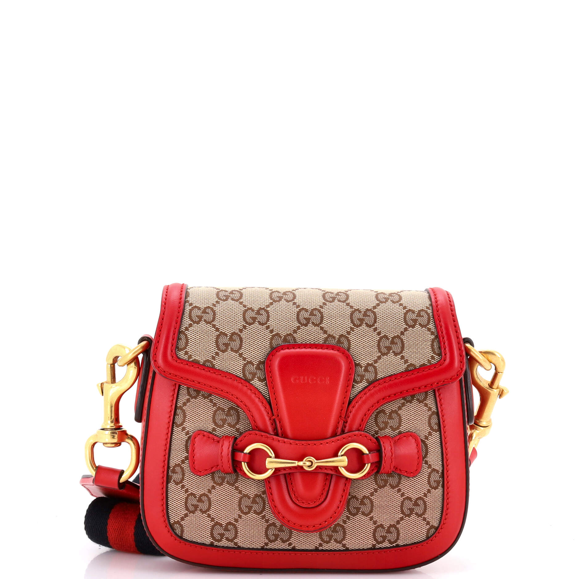 Lady Web Shoulder Bag GG Canvas Small