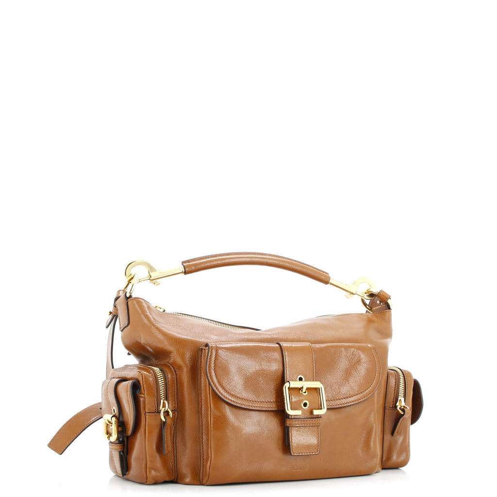Camera Shoulder Bag Leather Medium