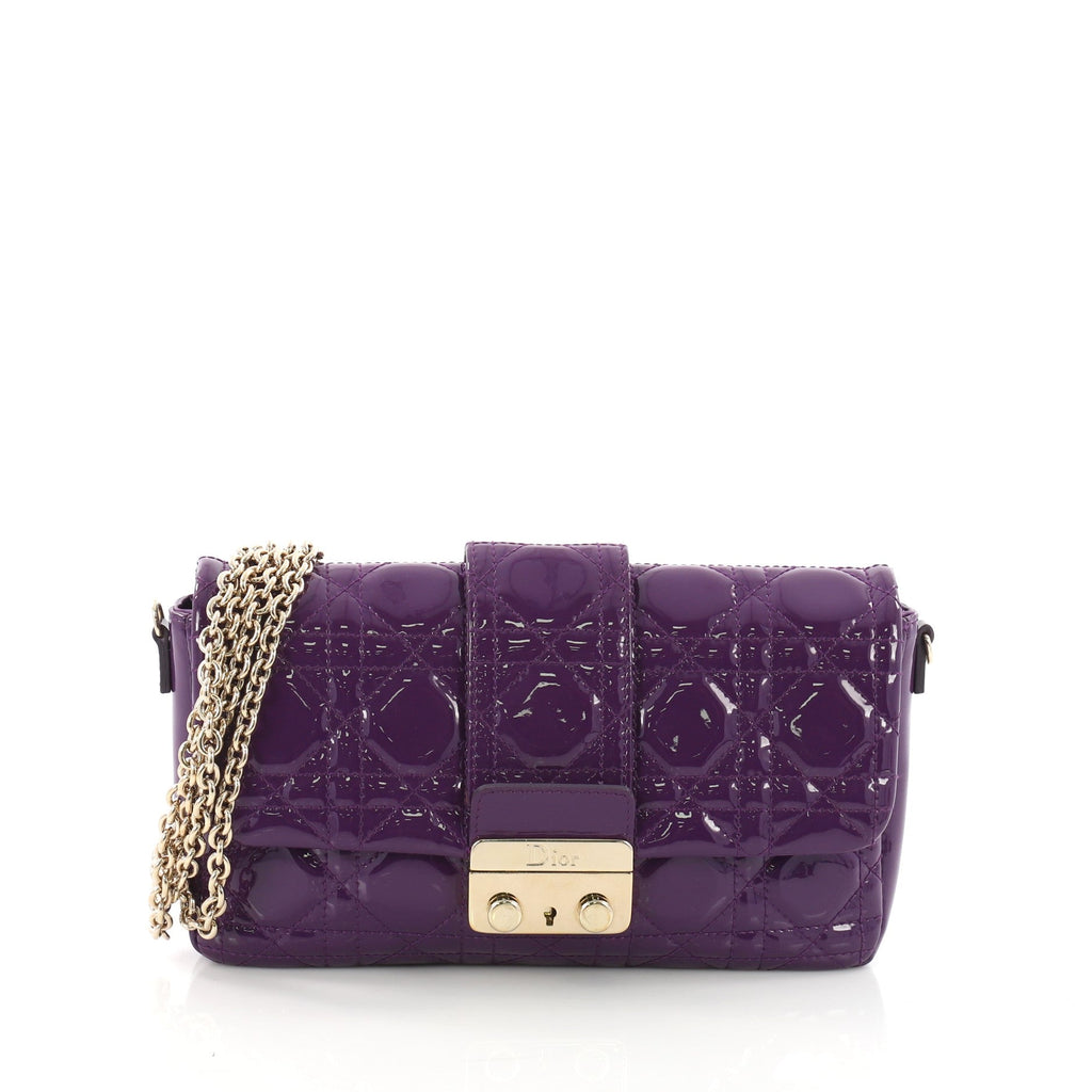 New Lock Pouch Cannage Quilt Patent Mini