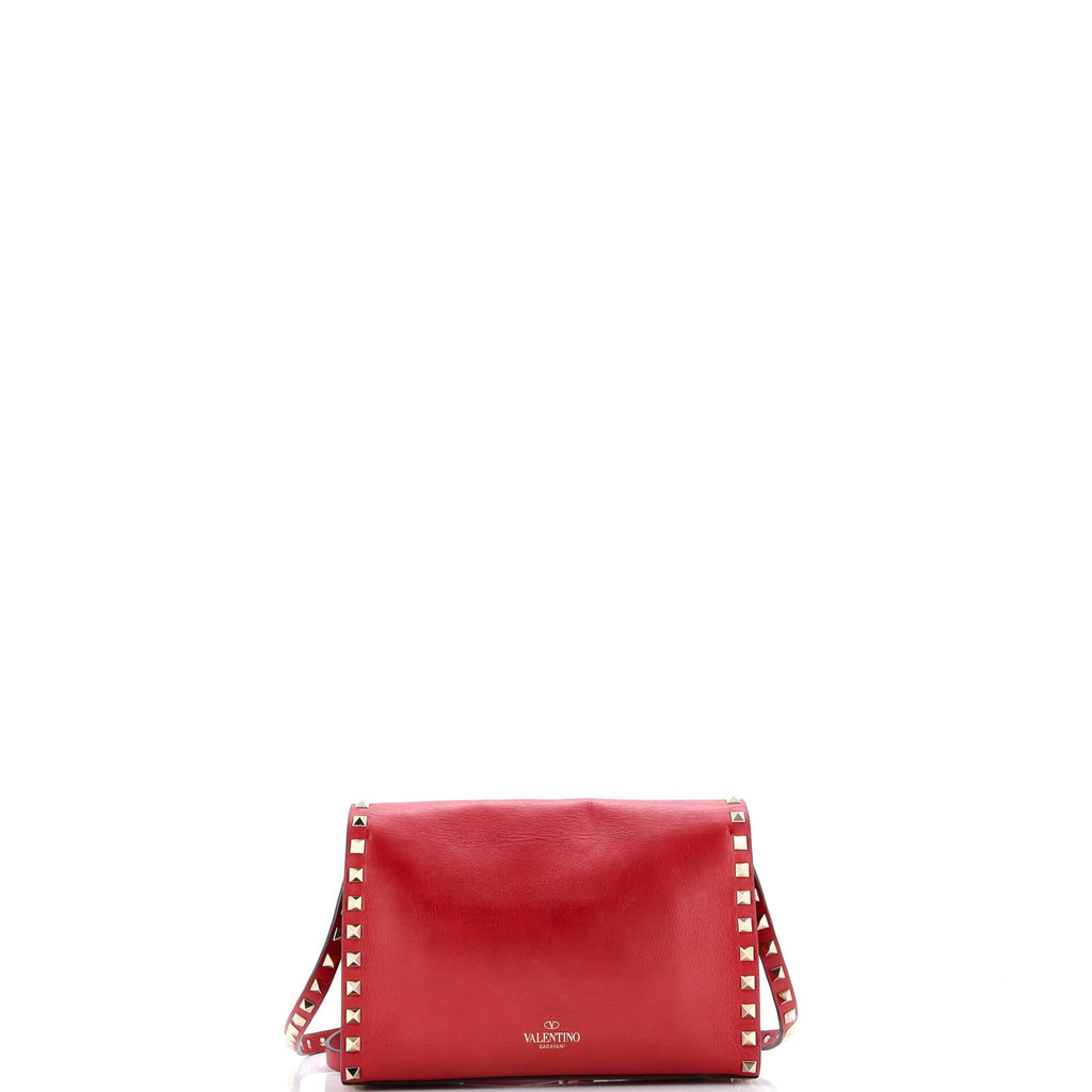 Rockstud Flip Lock Flap Bag Leather Medium