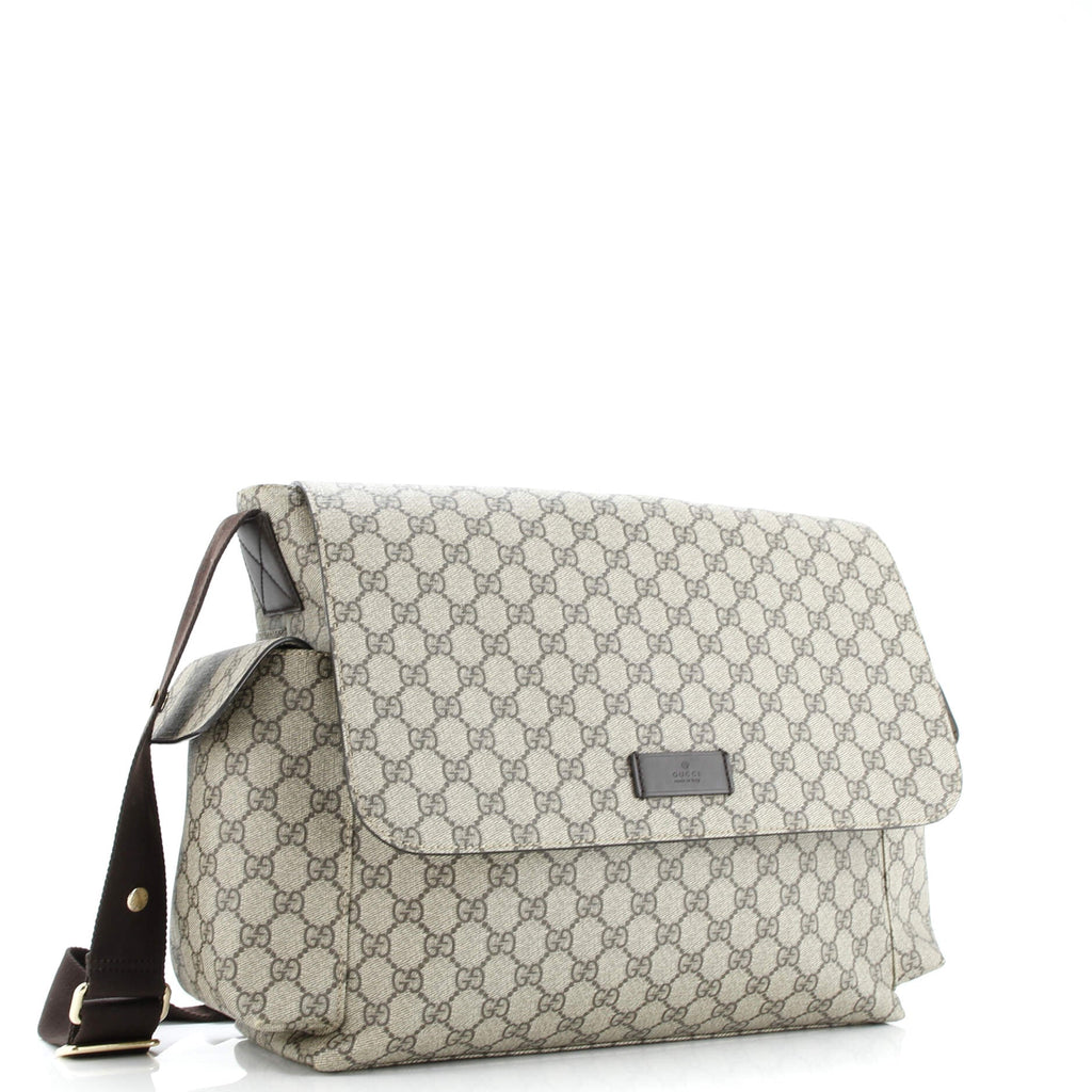 Diaper Bag GG Coated Canvas