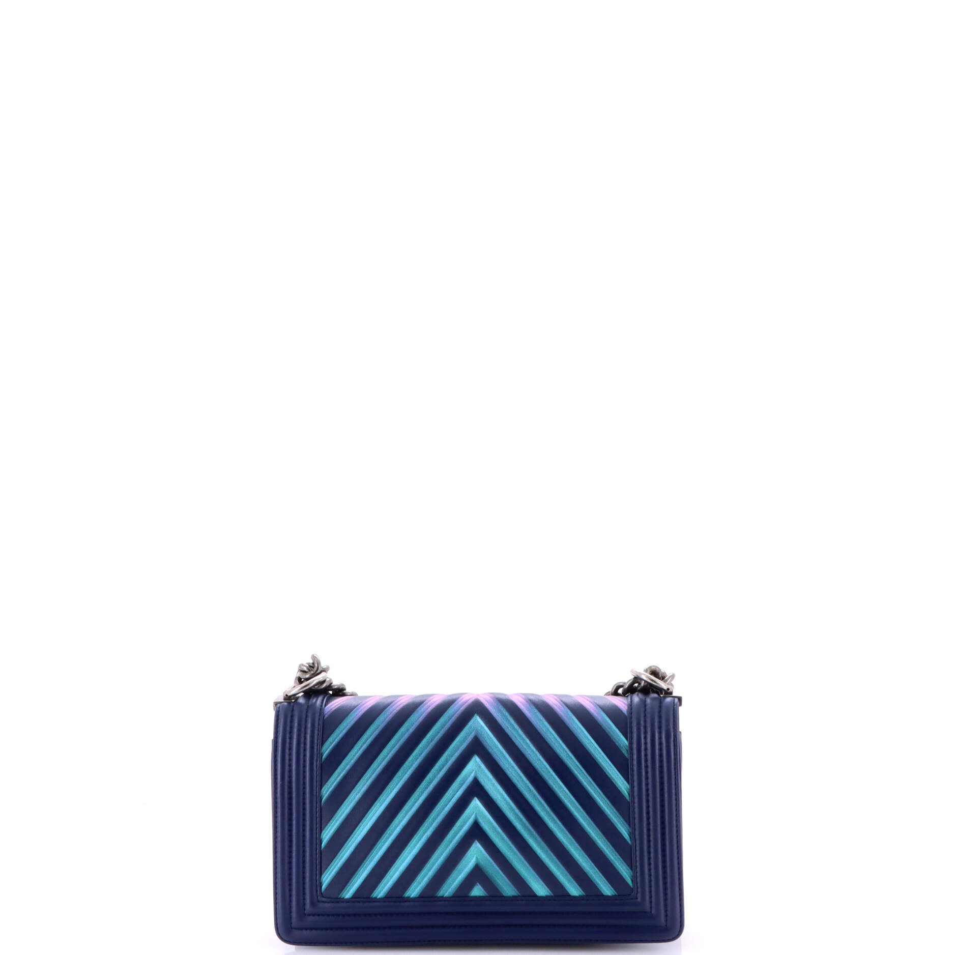 Boy Flap Bag Chevron Painted Calfskin Old Medium