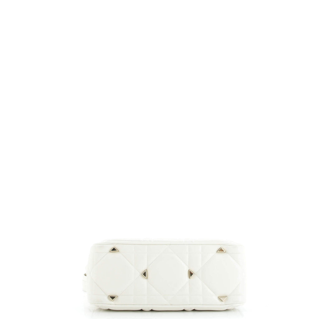 Lady 95.22 Bag Cannage Embossed Leather Small