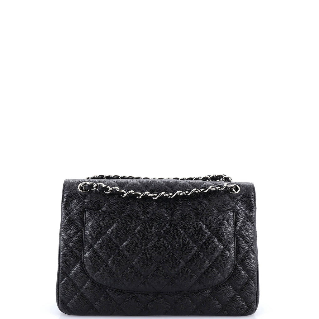 Classic Double Flap Bag Quilted Caviar Jumbo