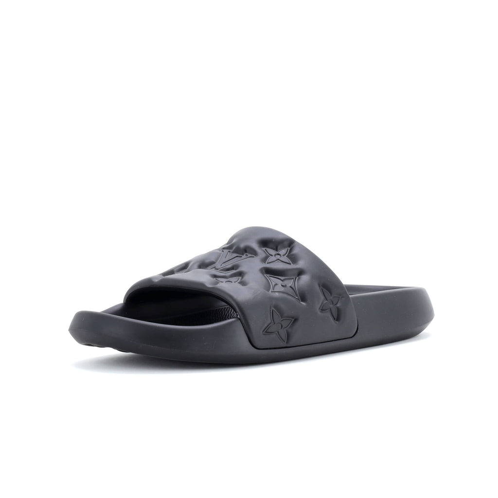 Men's Waterfront Mule Sandals Monogram Embossed Rubber