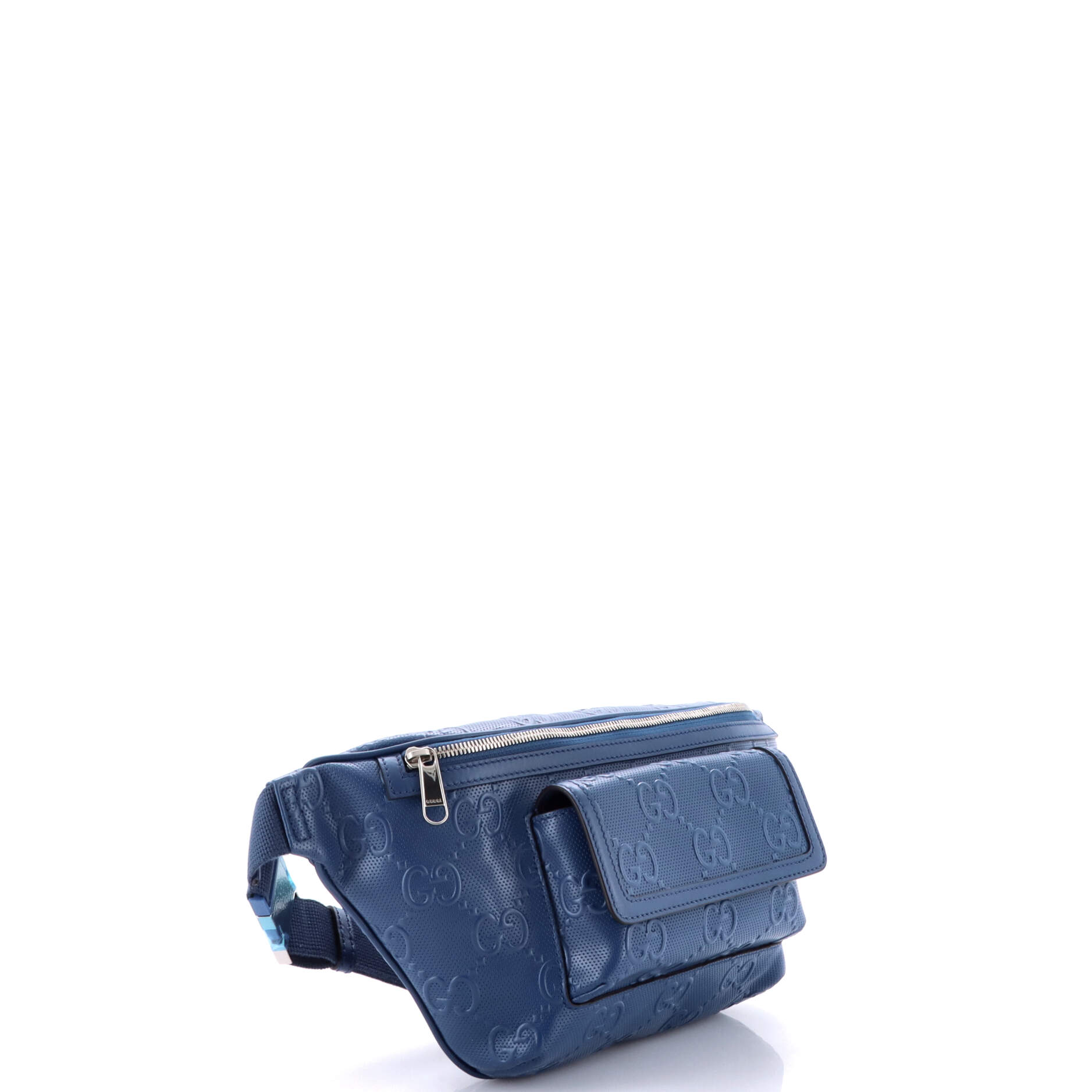 Front Pocket Belt Bag GG Embossed Perforated Leather
