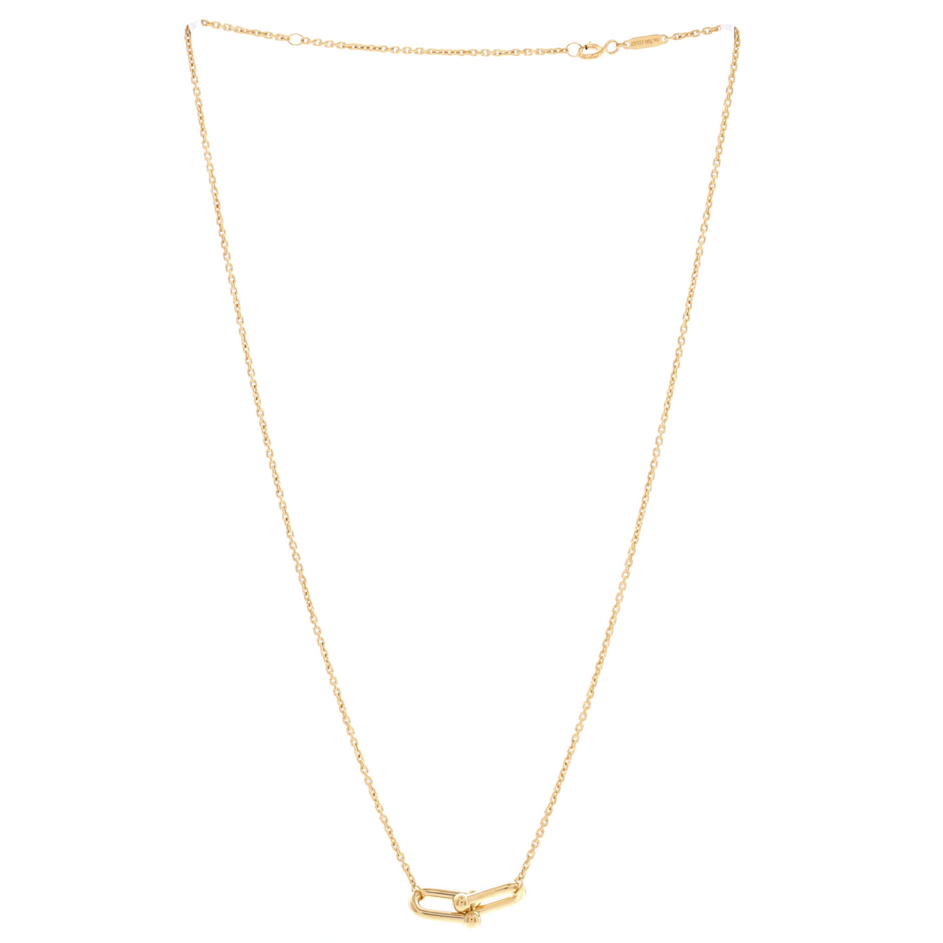 HardWear Double Link Pendant Necklace 18K Yellow Gold Small
