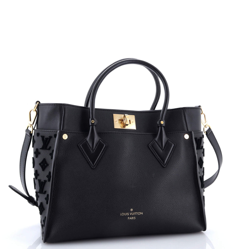 On My Side Tote Monogram Tuffetage Leather MM