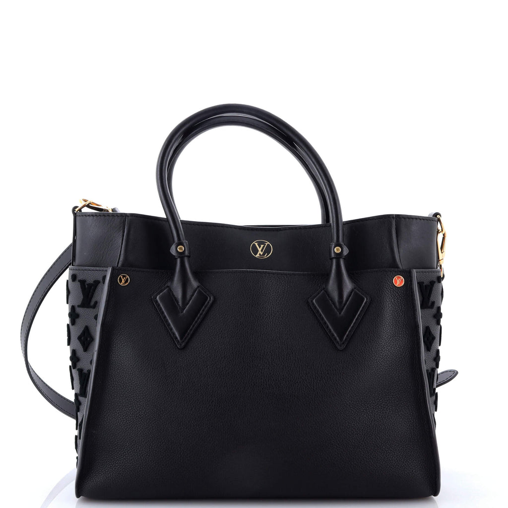 On My Side Tote Monogram Tuffetage Leather MM