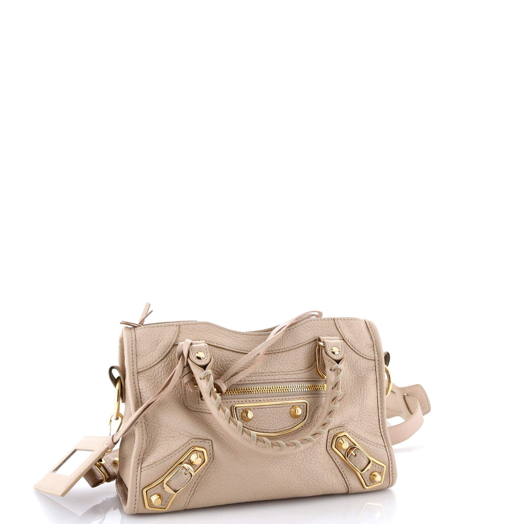 City Classic Metallic Edge Bag Leather Mini
