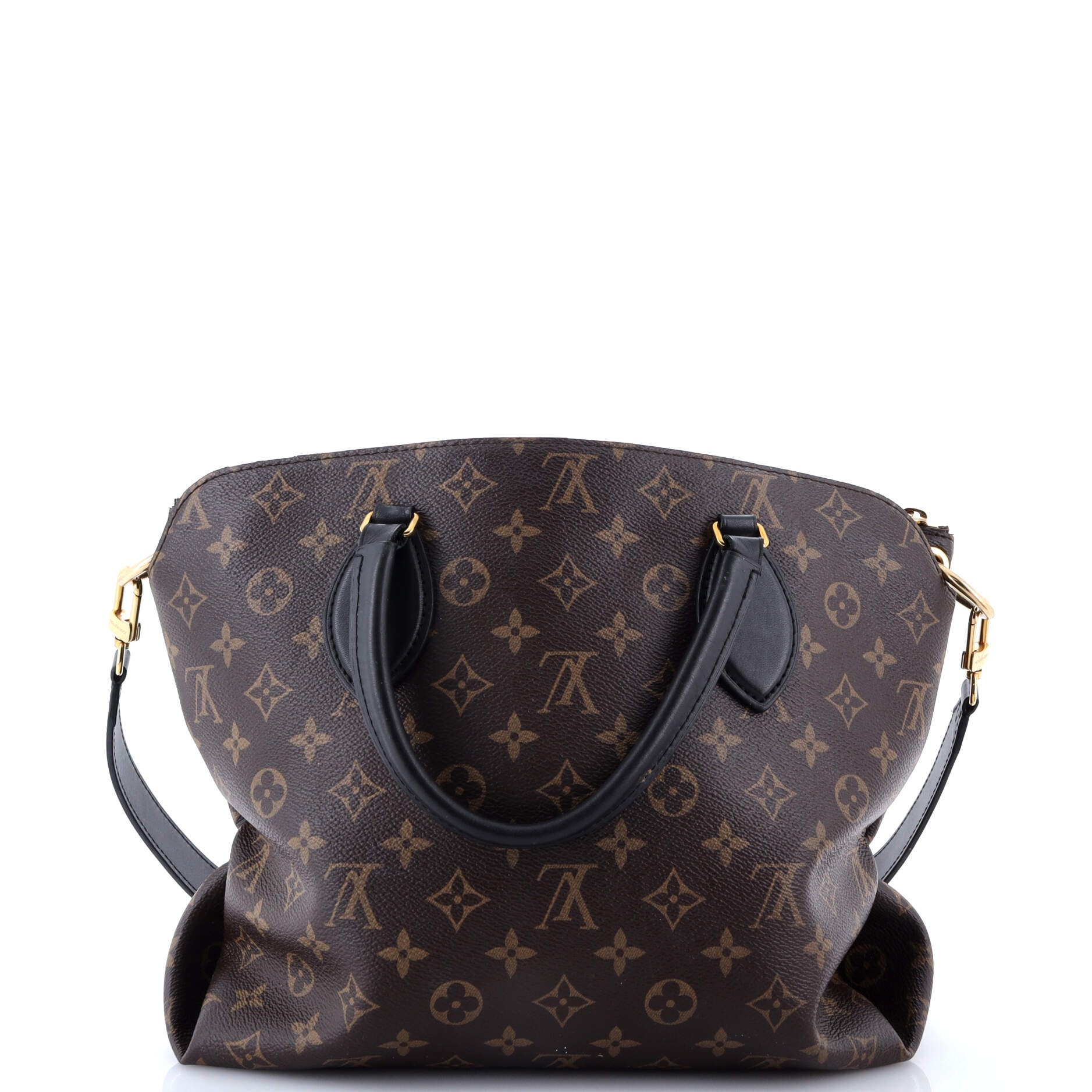 Flower Zipped Tote Monogram Canvas MM