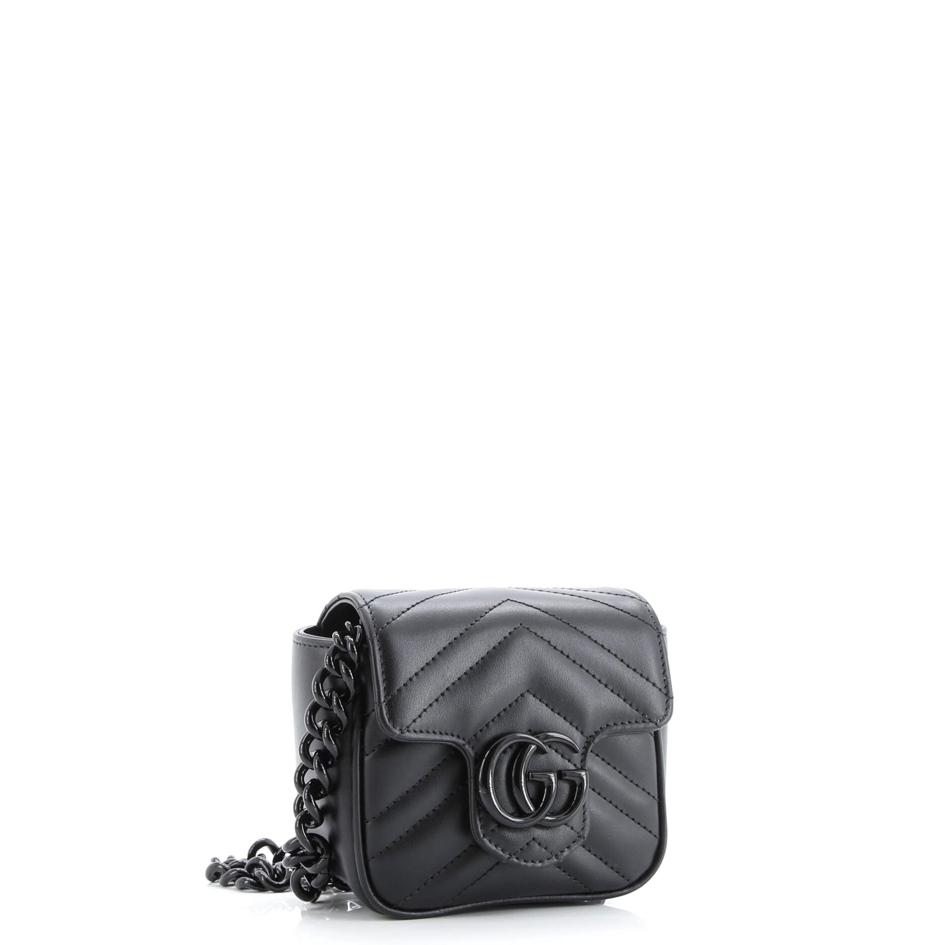 GG Marmont Flap Belt Bag Matelasse Leather Mini