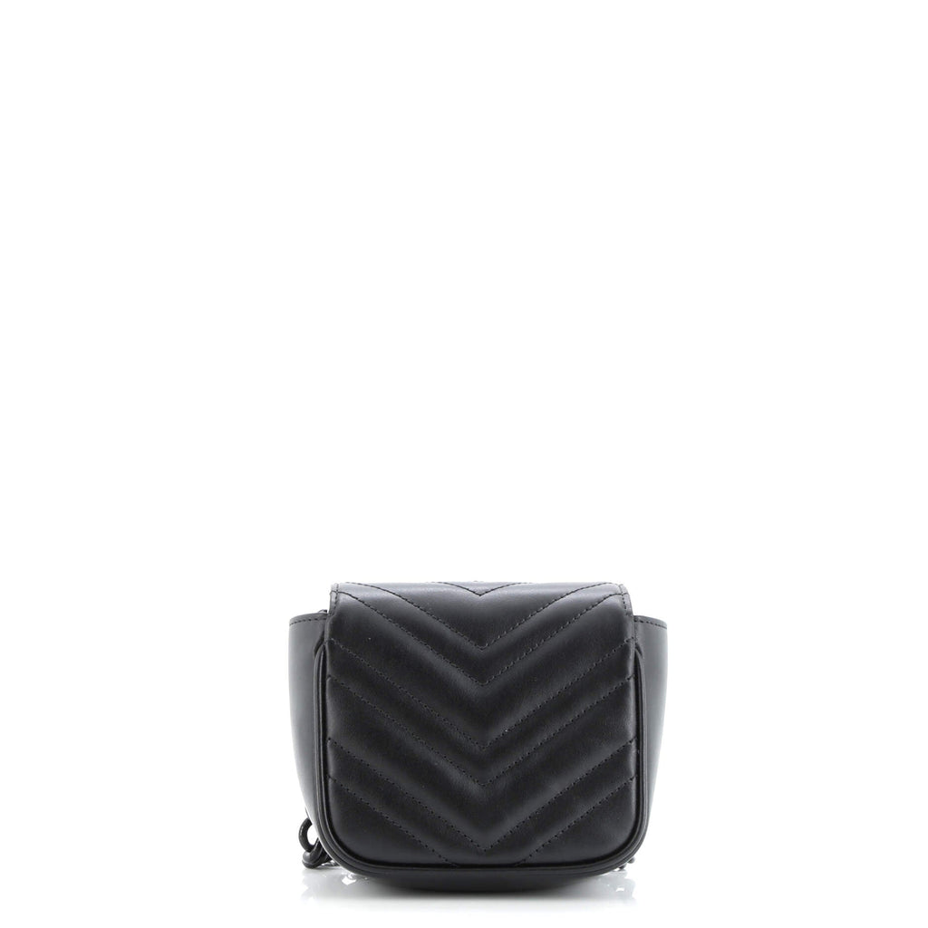 GG Marmont Flap Belt Bag Matelasse Leather Mini