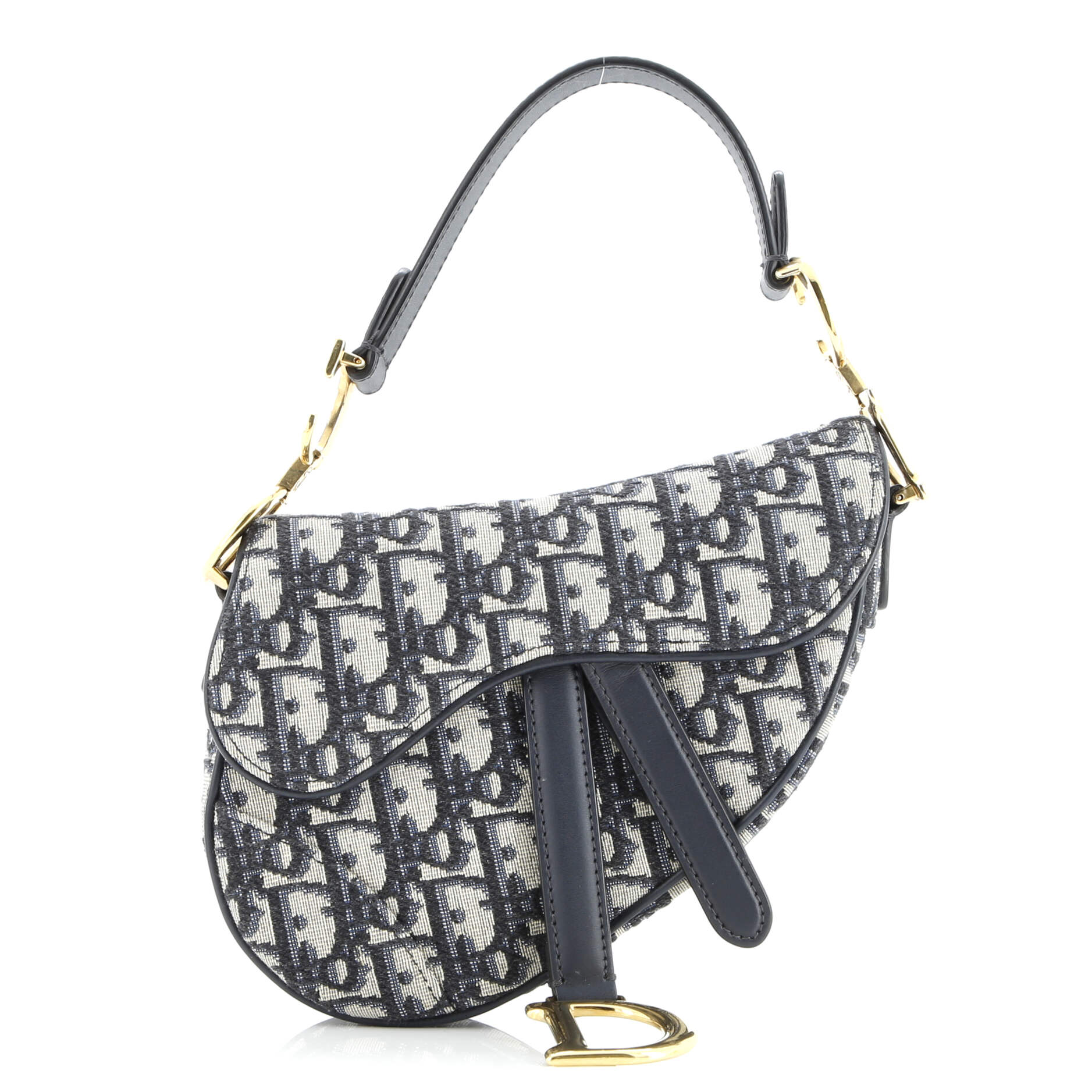 Saddle Handbag Oblique Canvas Mini