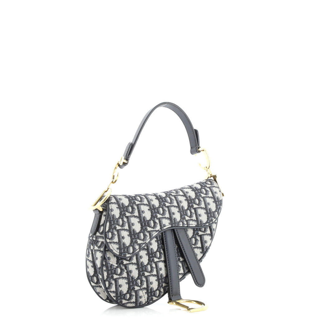 Saddle Handbag Oblique Canvas Mini
