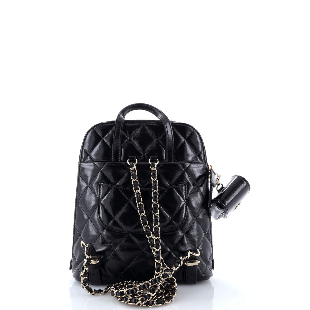 My Pocket Backpack Quilted Shiny Calfskin