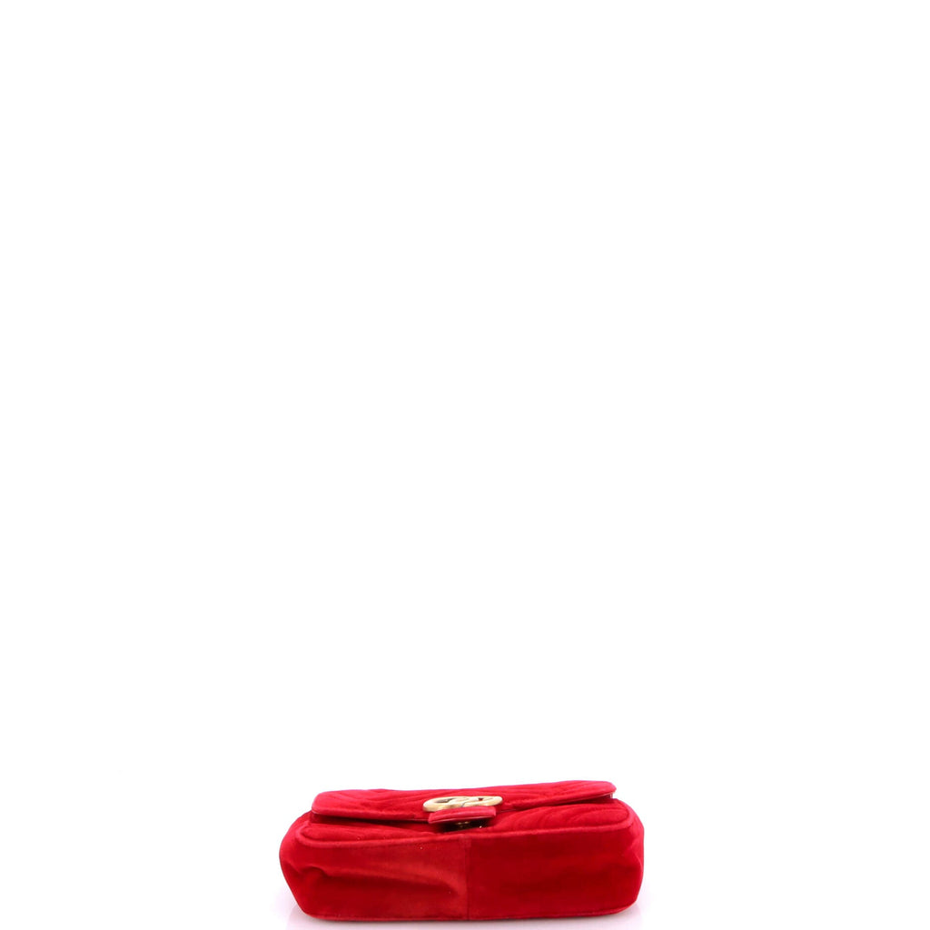 GG Marmont Flap Bag Matelasse Velvet Small