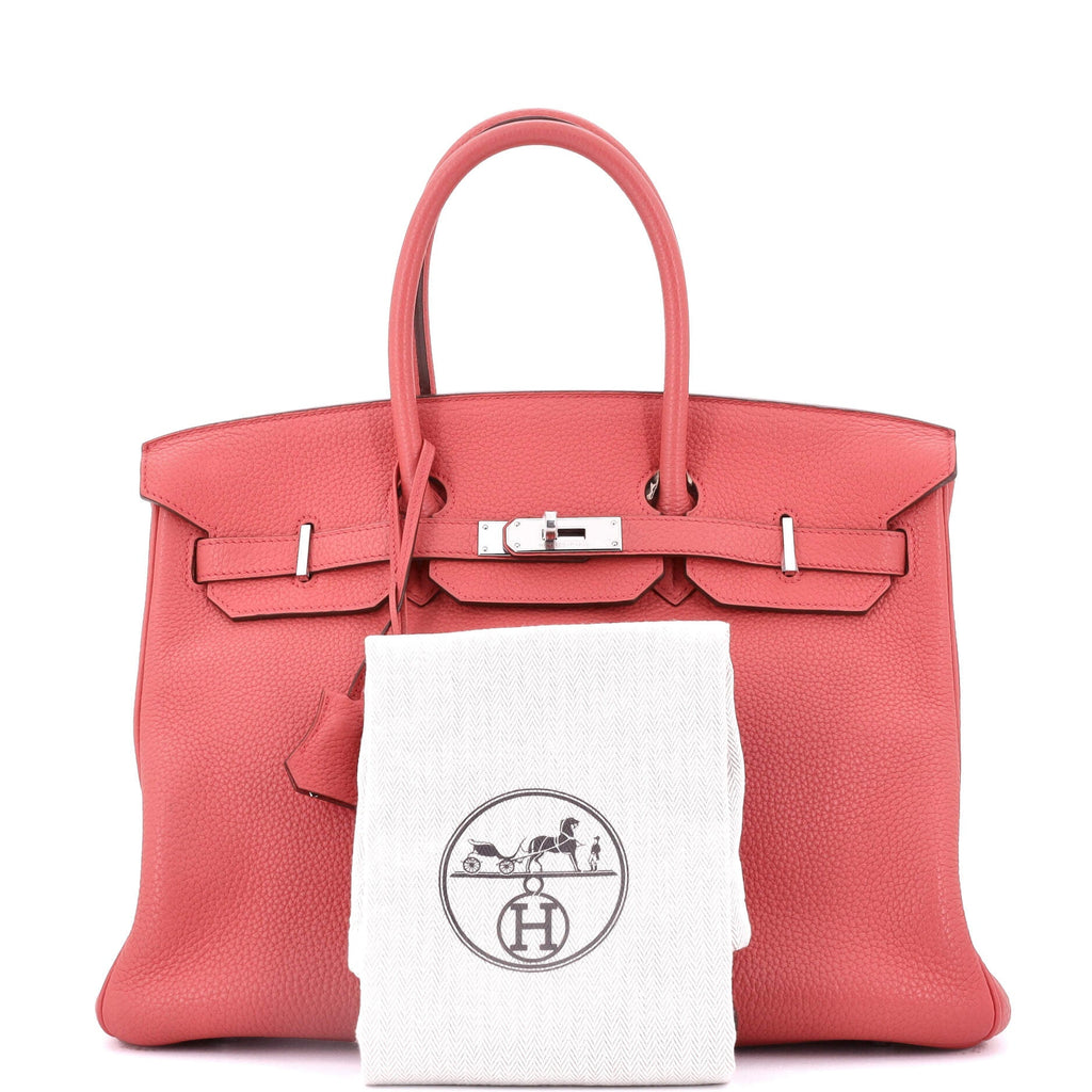Birkin Handbag Bougainvillier Togo with Palladium Hardware 35