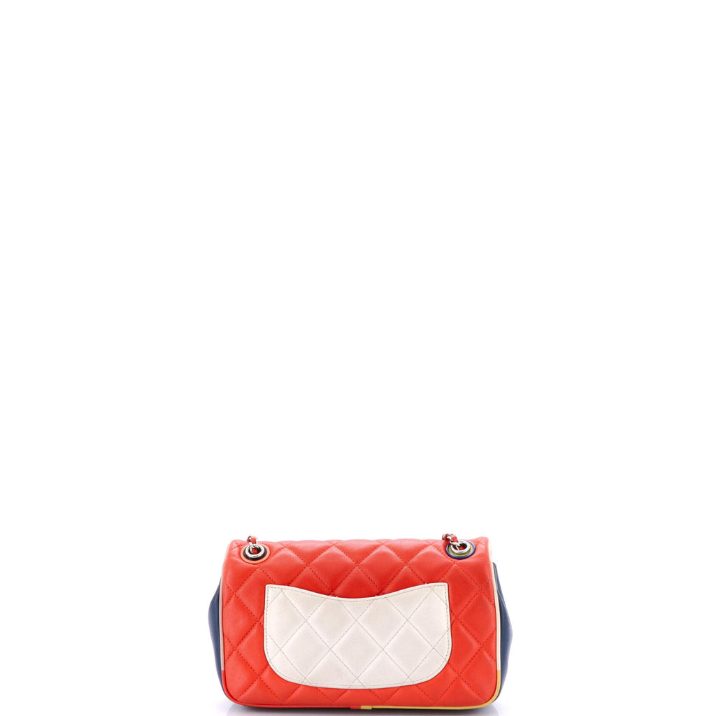 Cuba Color Flap Bag Quilted Lambskin Small