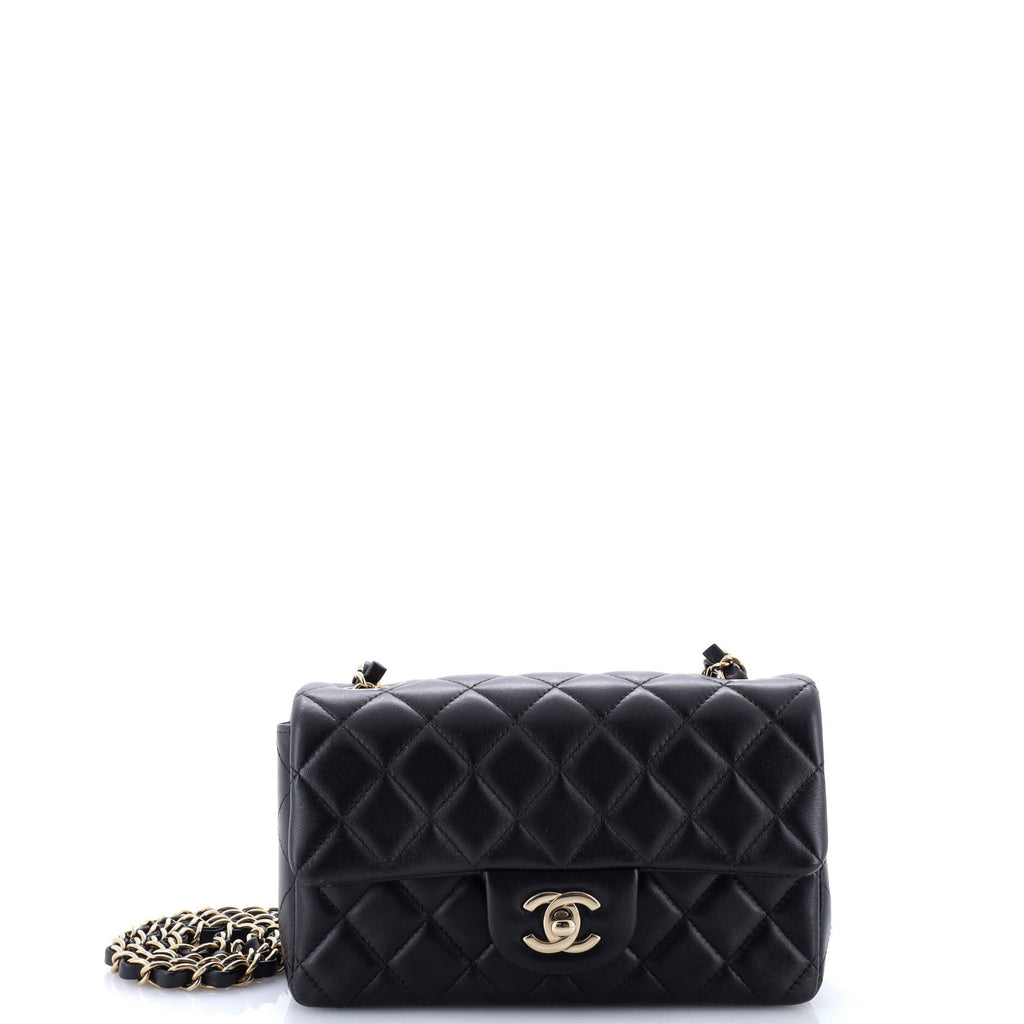 Classic Single Flap Bag Quilted Lambskin Mini