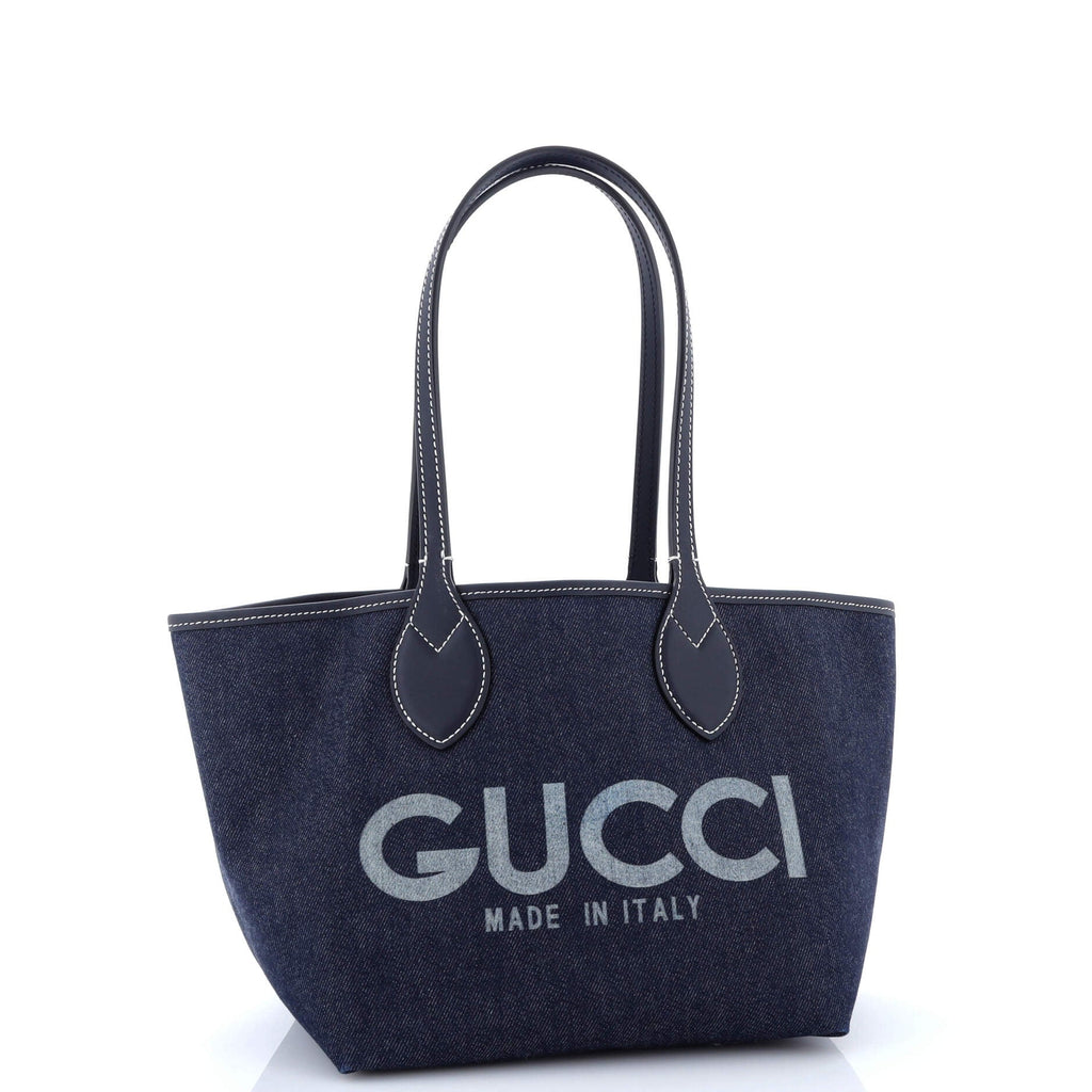 Reversible Totissima Shopping Tote Denim Small